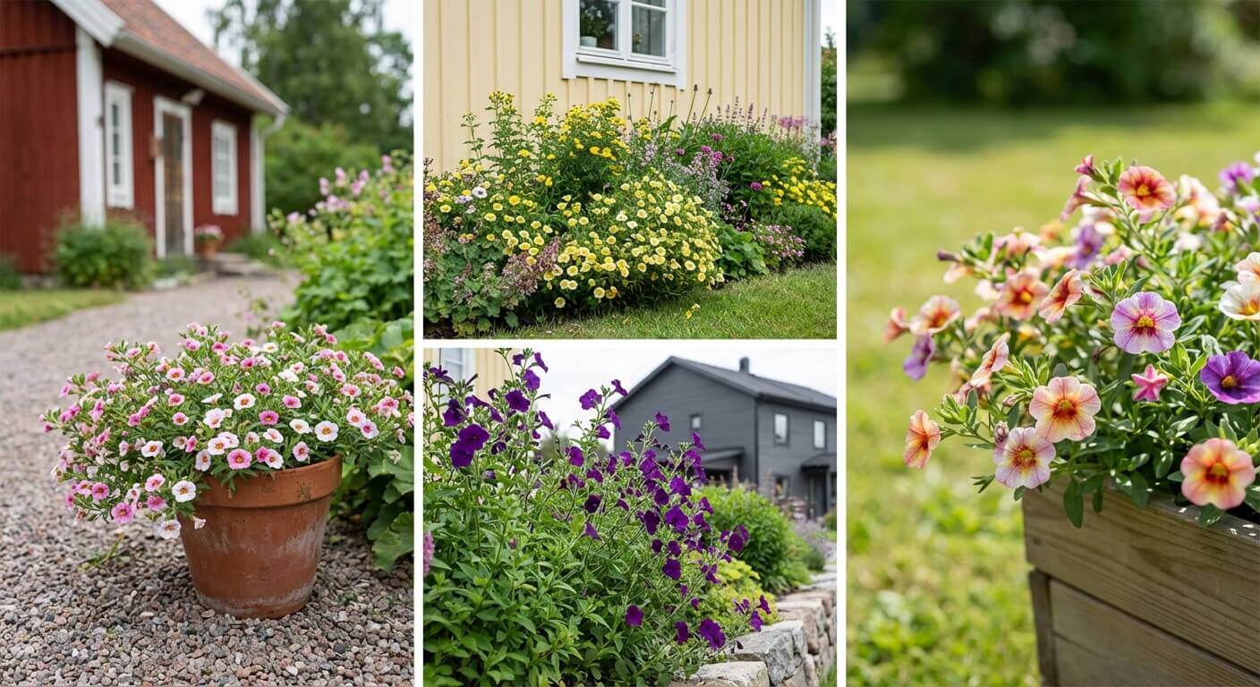 Småpetunia – färgglada kaskader för kruka och ampel