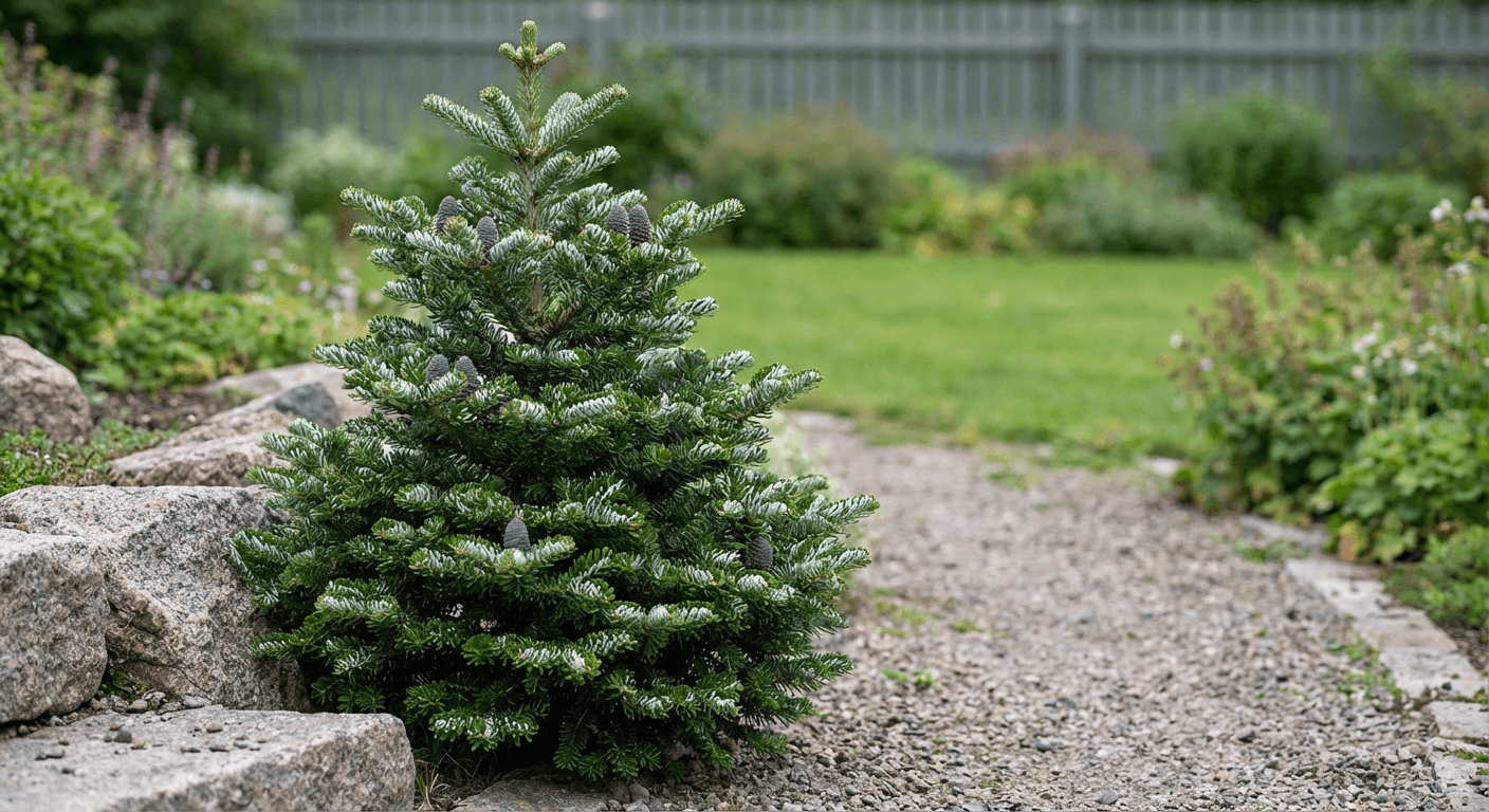 Koreagran 'Silberlocke' – silvervridna barr
