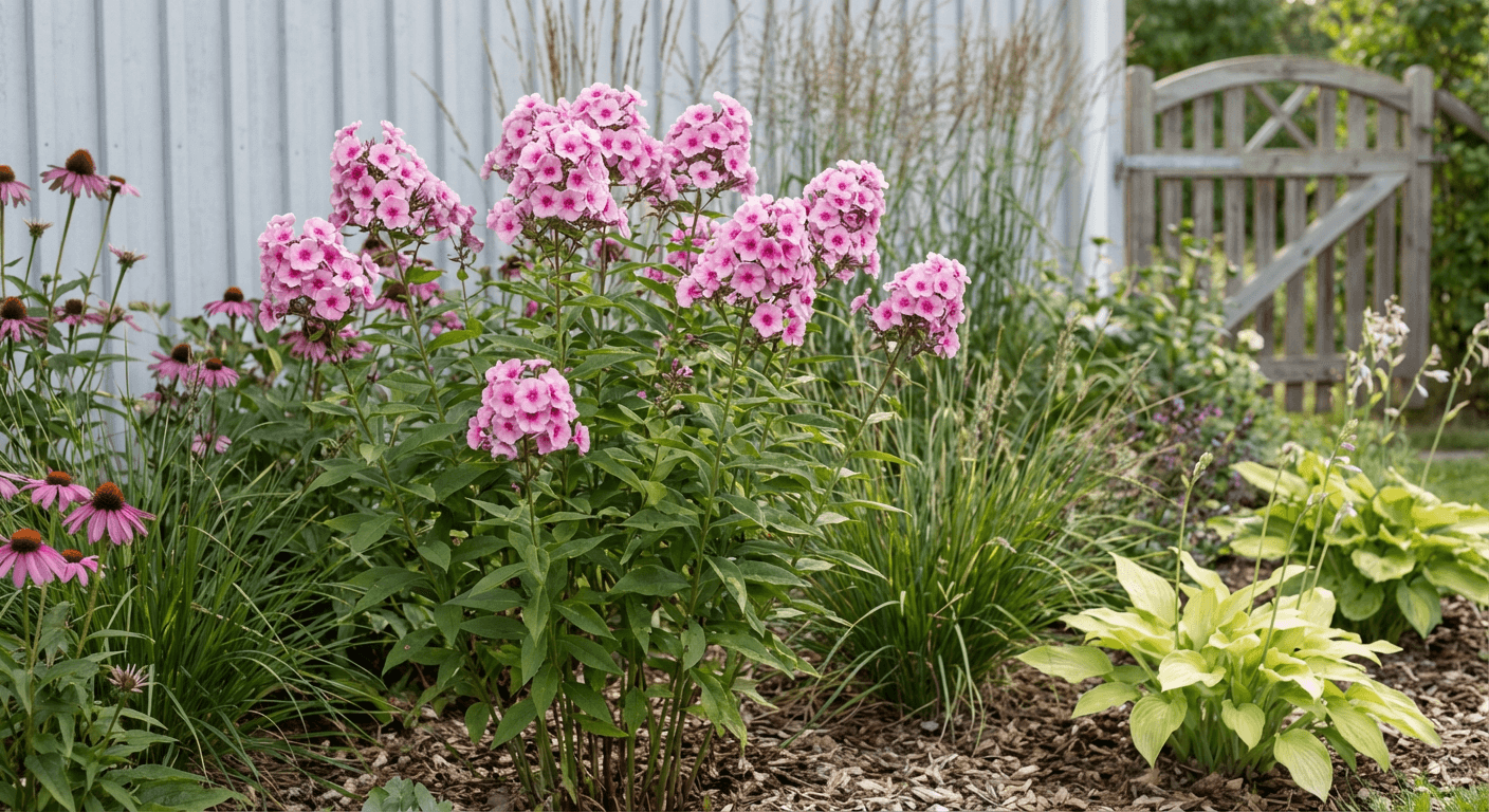 Höstflox 'Eva Cullum' – djuprosa sensommarblommor