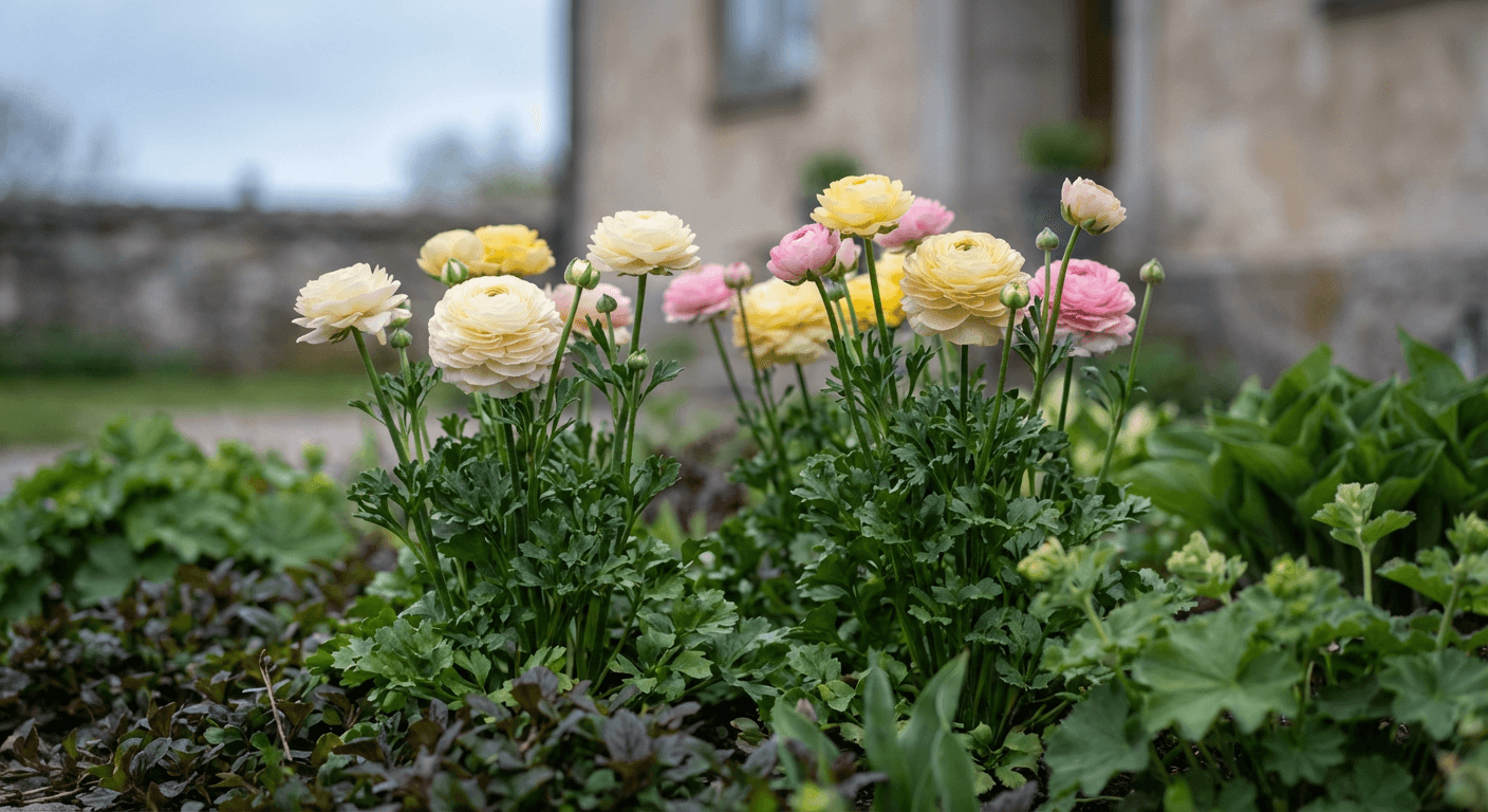 Asiatisk ranunkel – knölväxt med fyllda blommor