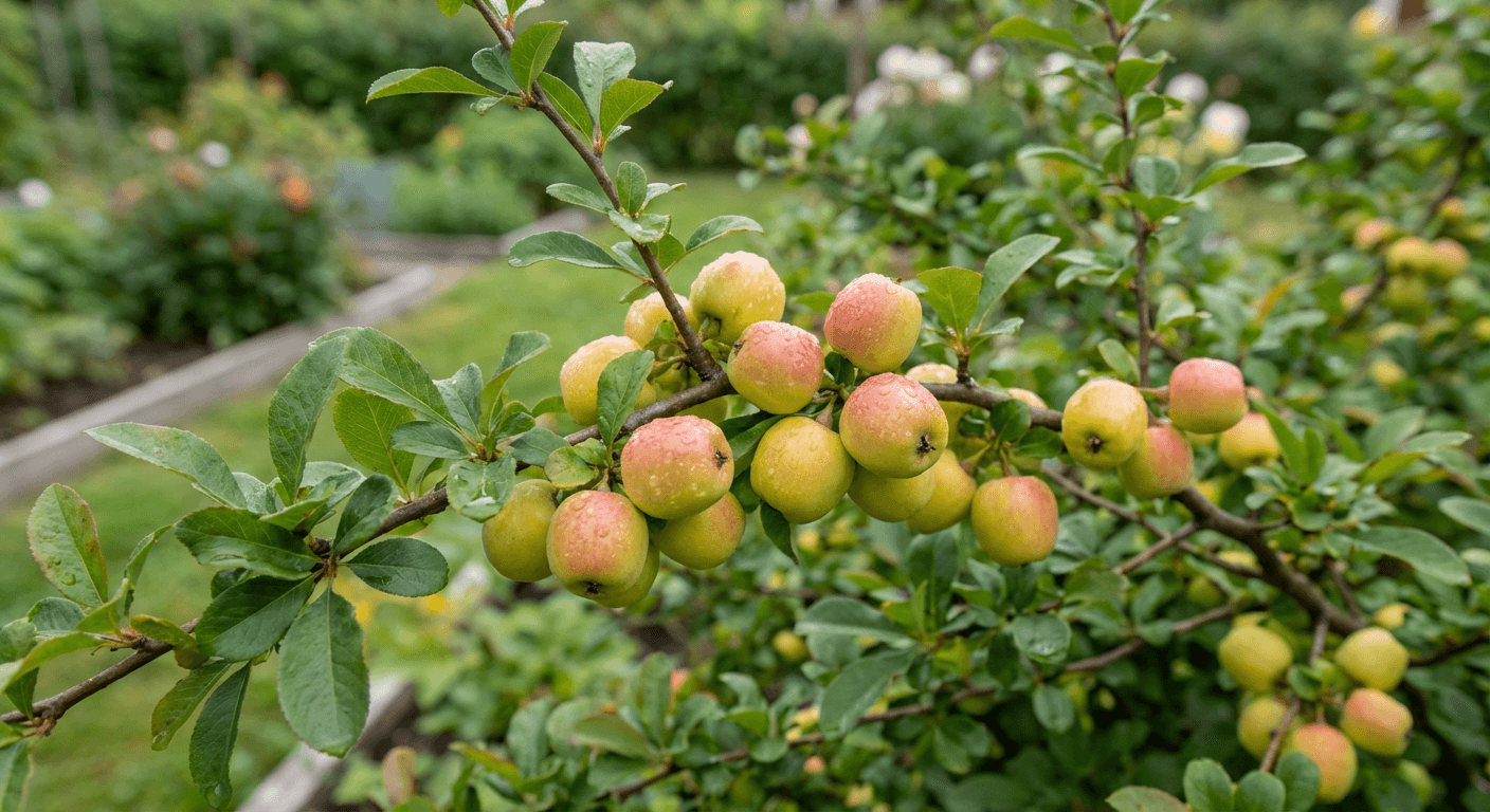 Liten rosenkvitten 'Cido' – syrliga frukter till marmelad