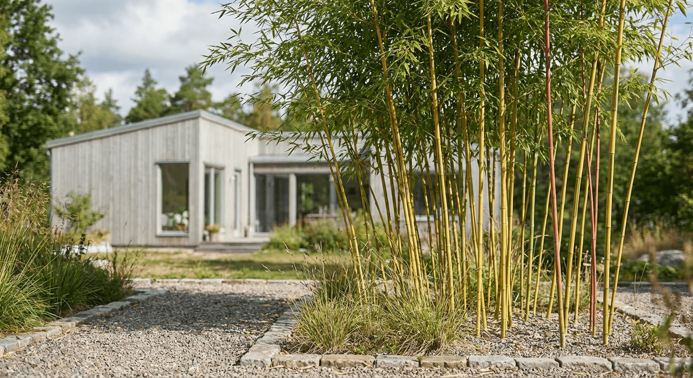 Guldskåre bambu 'Spectabilis' – gyllena stjälkar