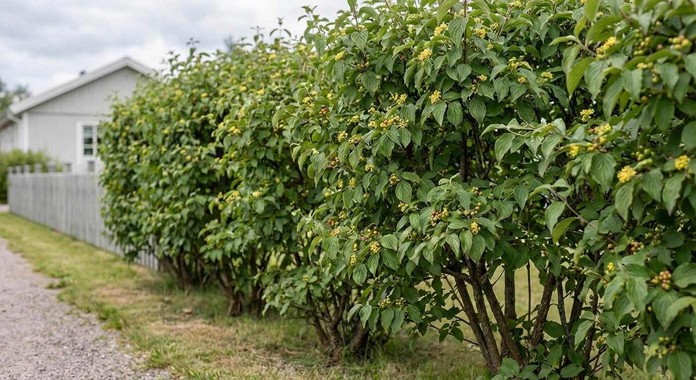 Körsbärskornell – vårblommor och höstfärg