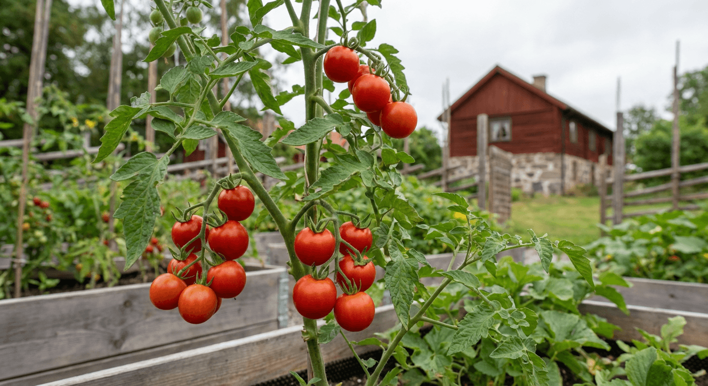 Körsbärstomat 'Sakura' – söta frukter i växthus