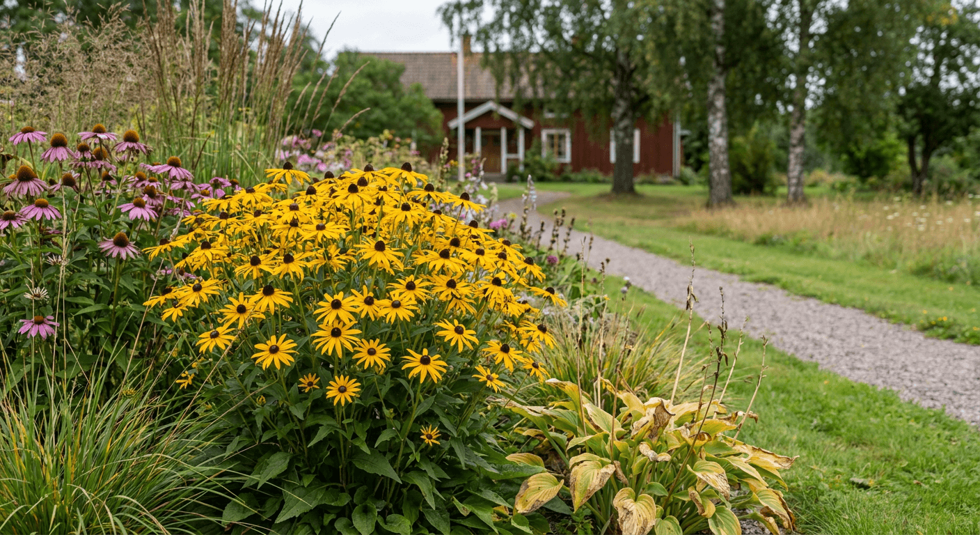 Färggull 'Goldsturm' – guldgula sensommarblommor