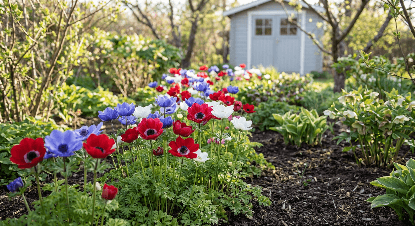 Bukettanemon 'De Caen' – färgstarka sommarblommor