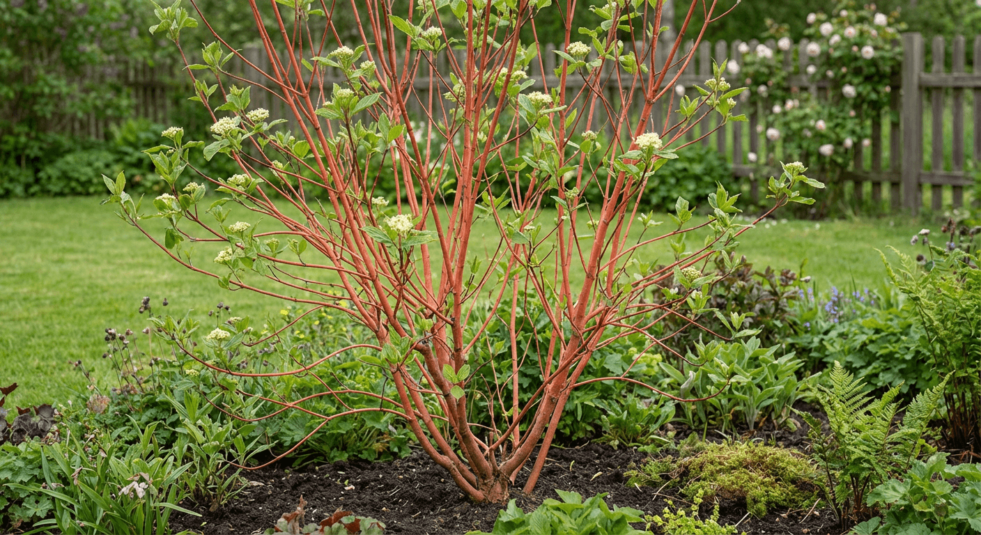 Korallkornell 'Sibirica' – röda vintergrenar
