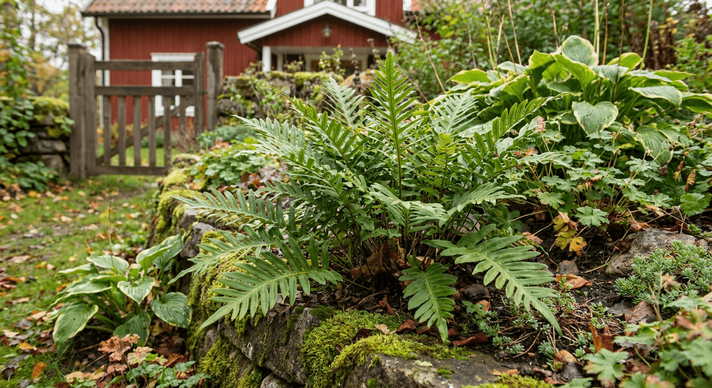 Stensöta – vintergrön ormbunke för skugga