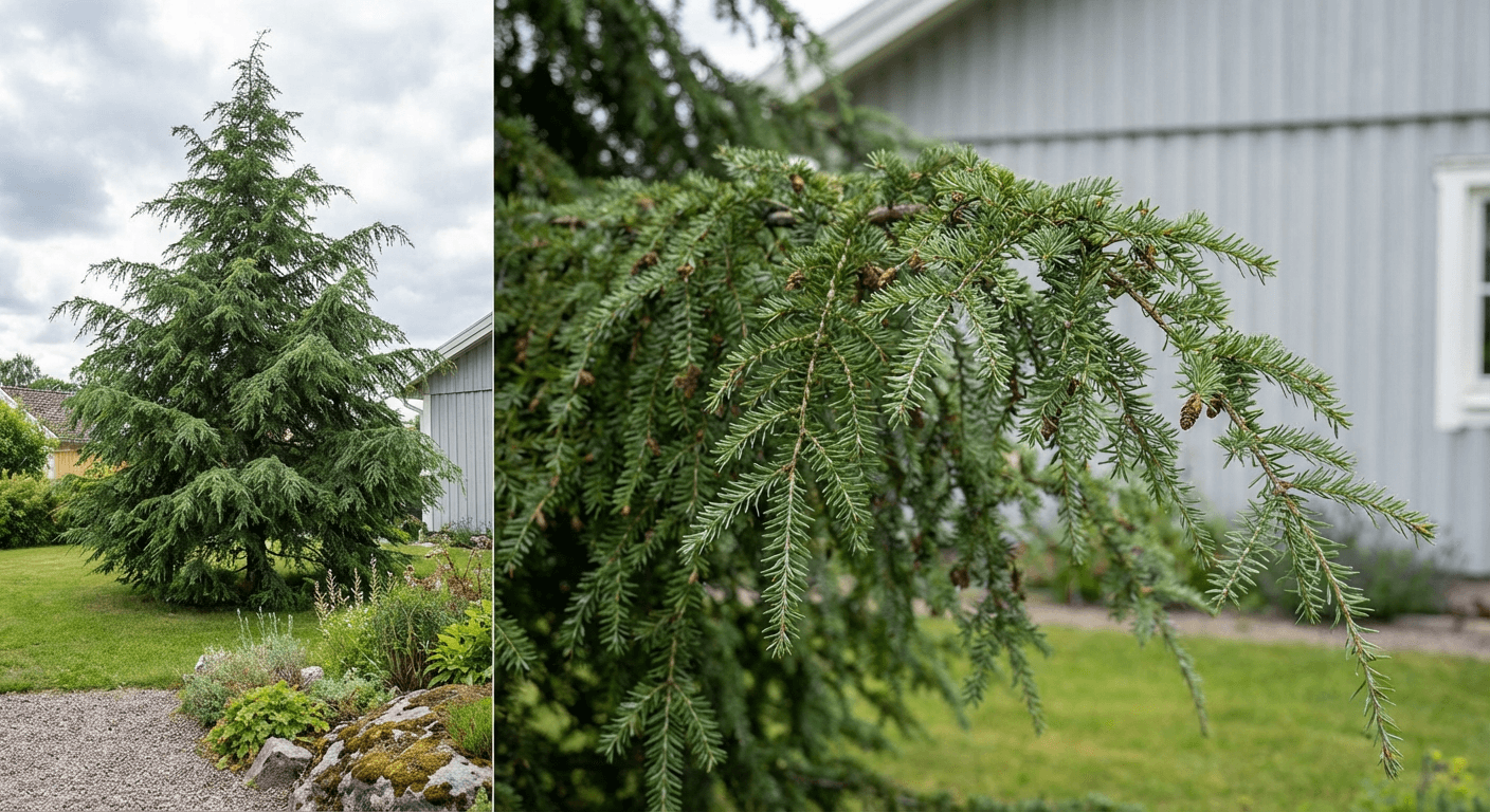 Hemlockgran – elegant barrträd med hängande barrverk