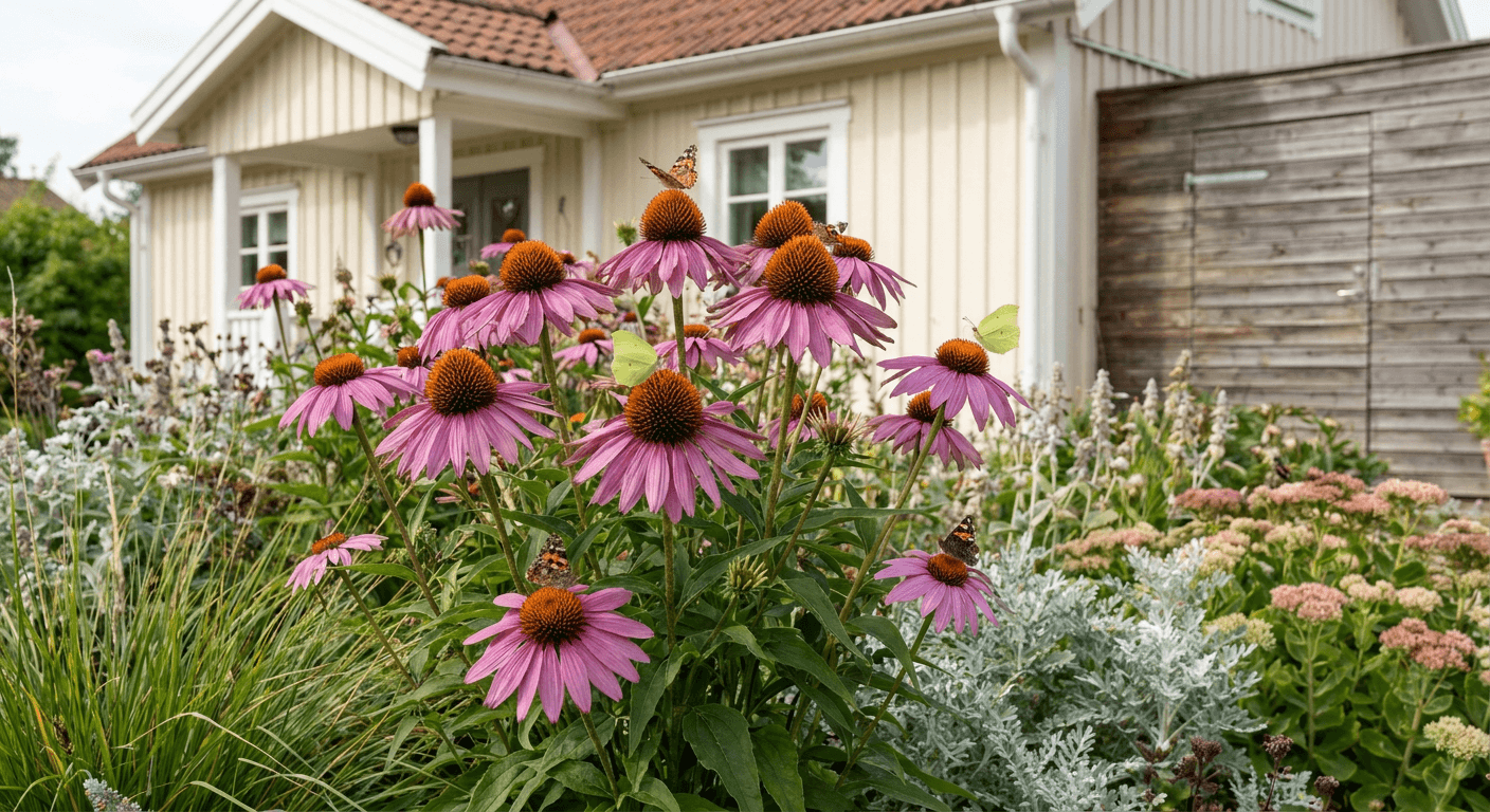Solhatt 'Magnus' – purpurrosa blommor för soliga rabatter