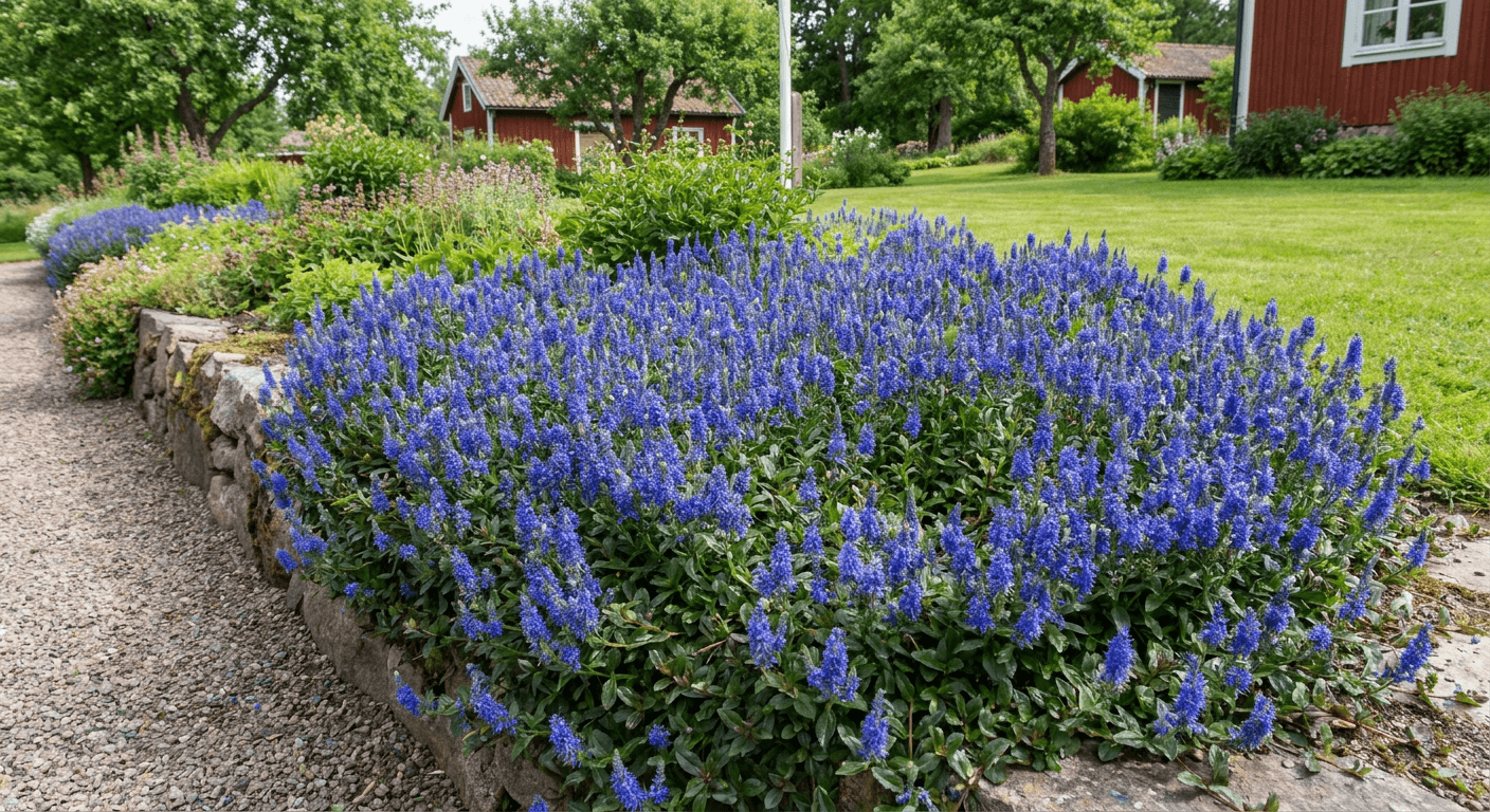 Mattveronika – blåviolett marktäckare för soliga lägen