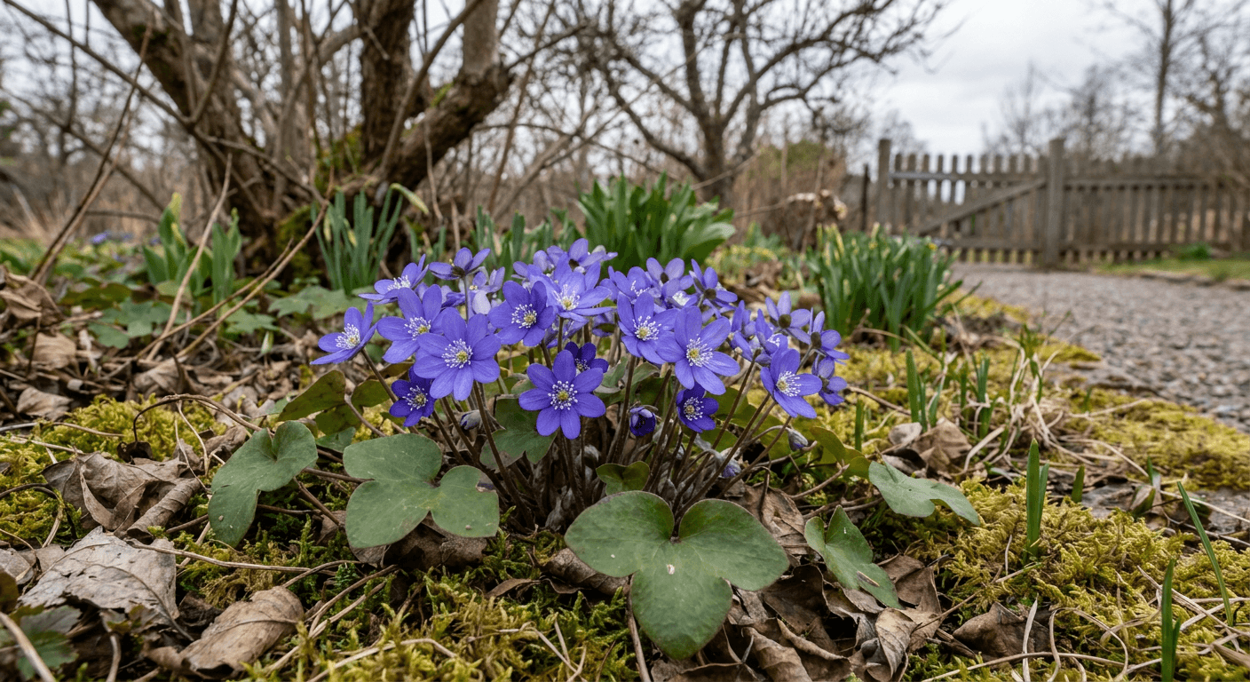 Blåsippa – vårblommare för skugga