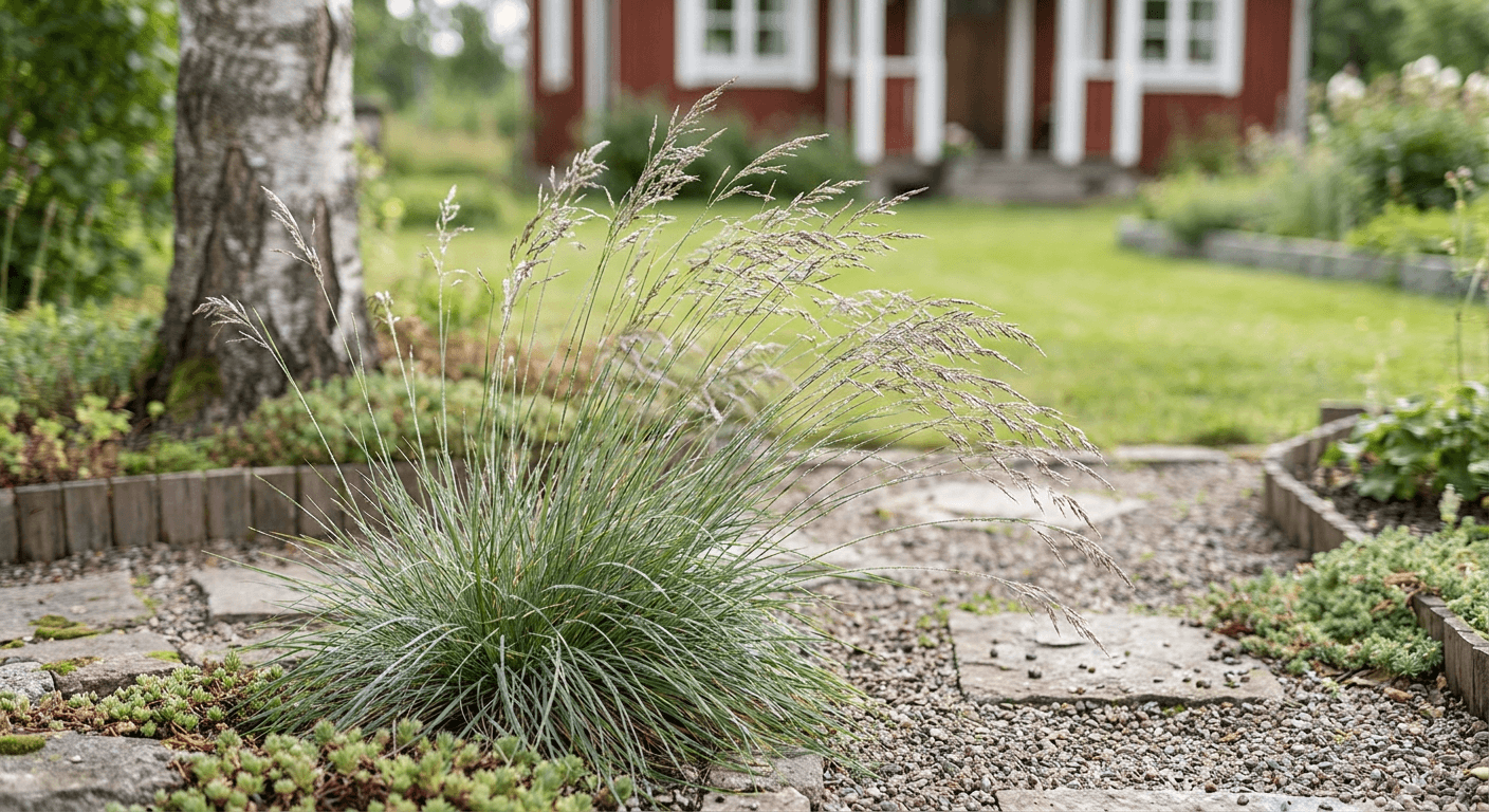 Vårälväxing – silvergrå tuvor med mörka ax