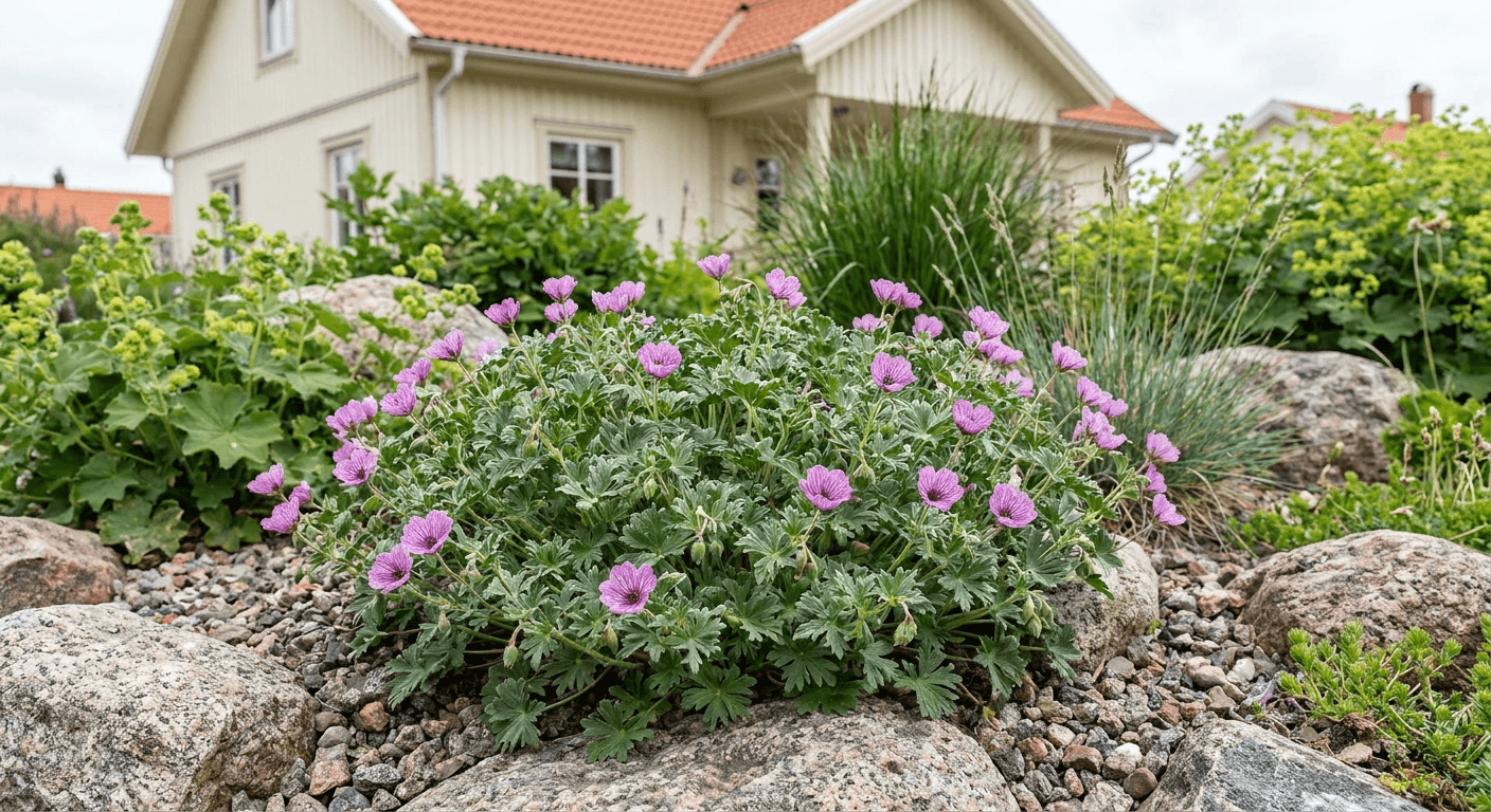 Silkesnäva – silvergrönt bladverk för stenpartier