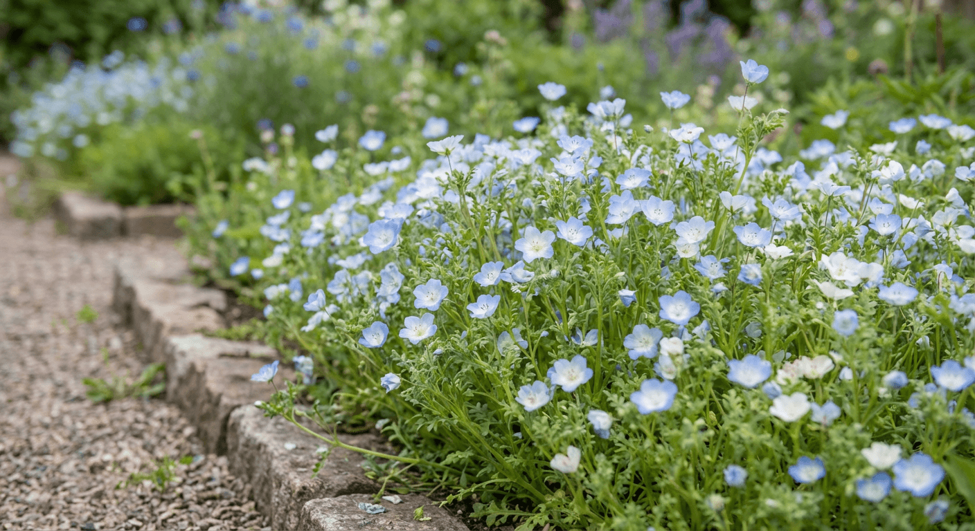 Prins Gustafs öga – blå sommarblomma för sol och halvskugga