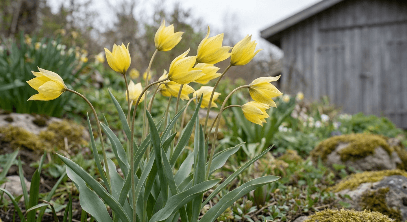 Vildtulpan – guldgul vårblomma som naturaliserar sig