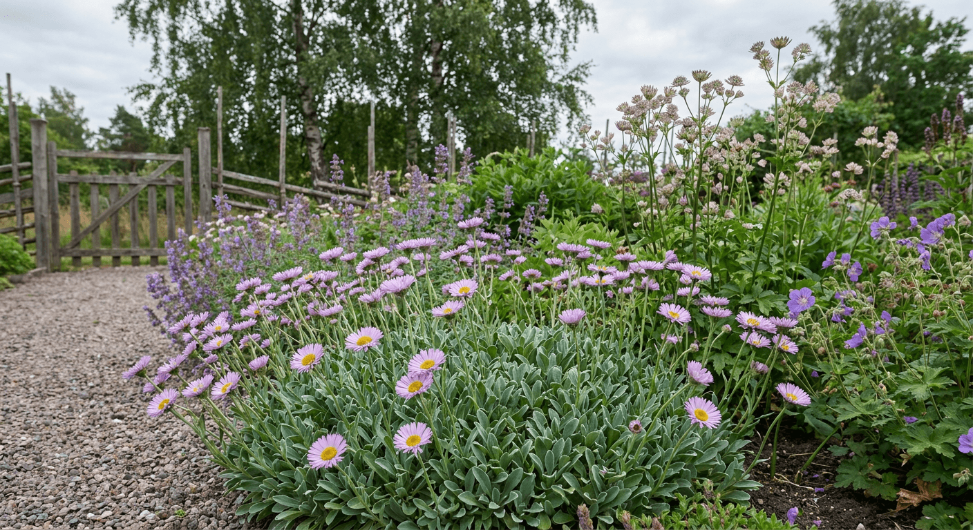 Strandbinka – lavendelblå perenn för soliga lägen