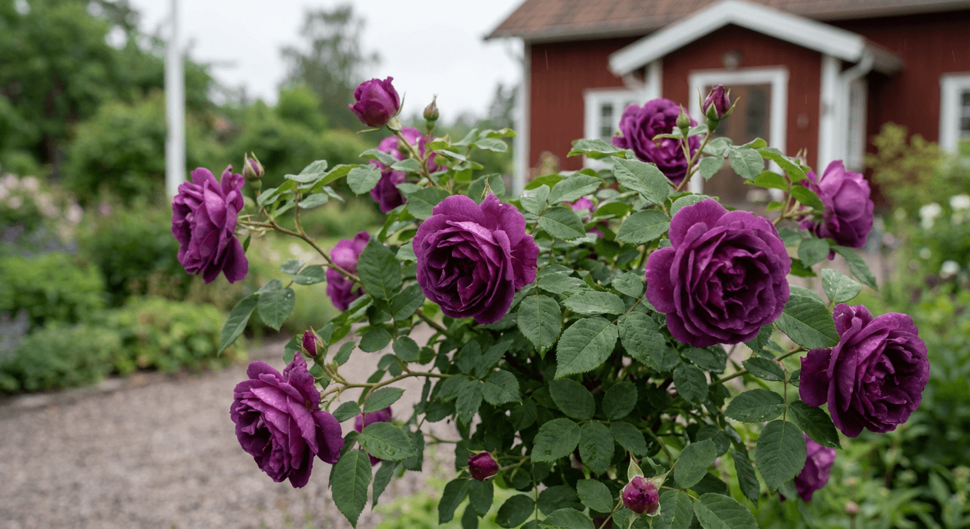 Kardinal de Richelieu – djupt purpurfärgad gallicaros