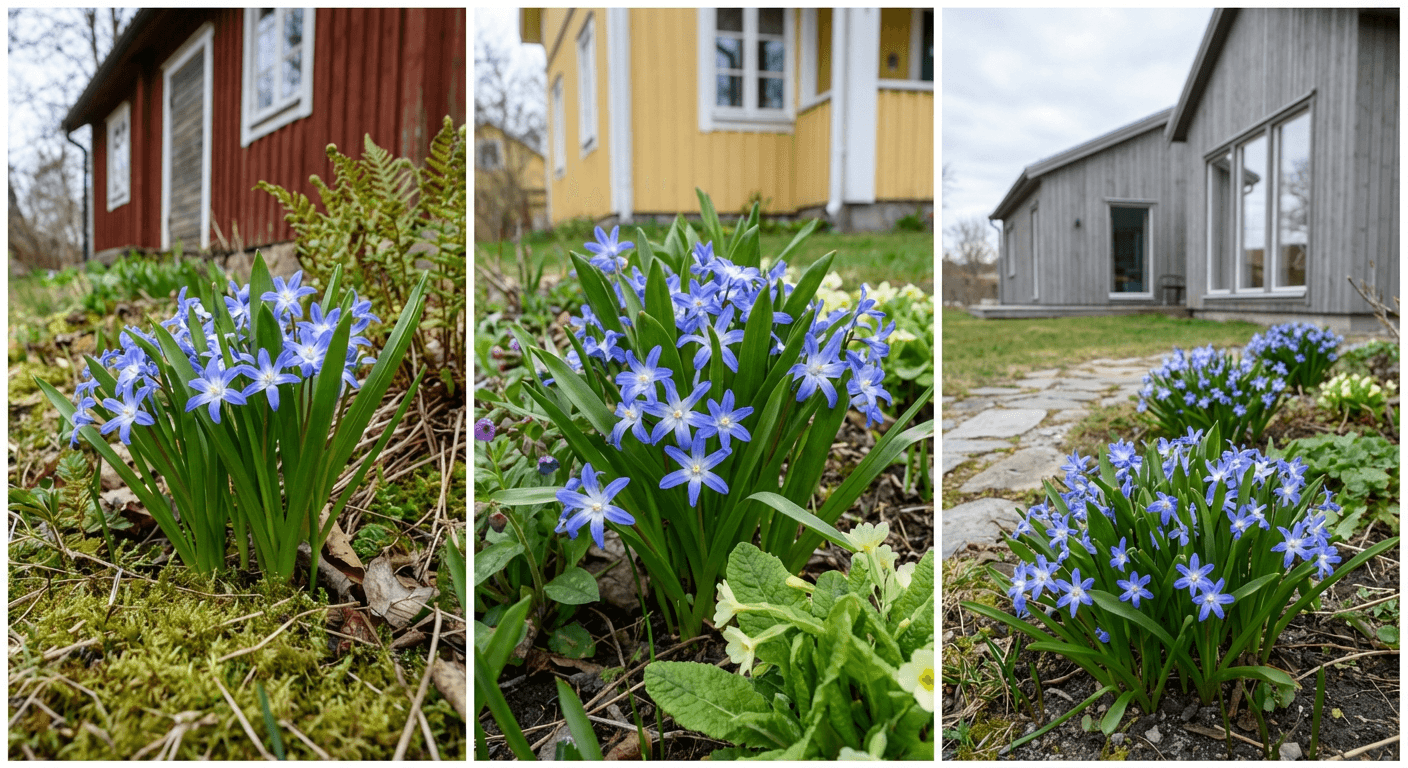 Stor snöglans – blå vårblommare i mars