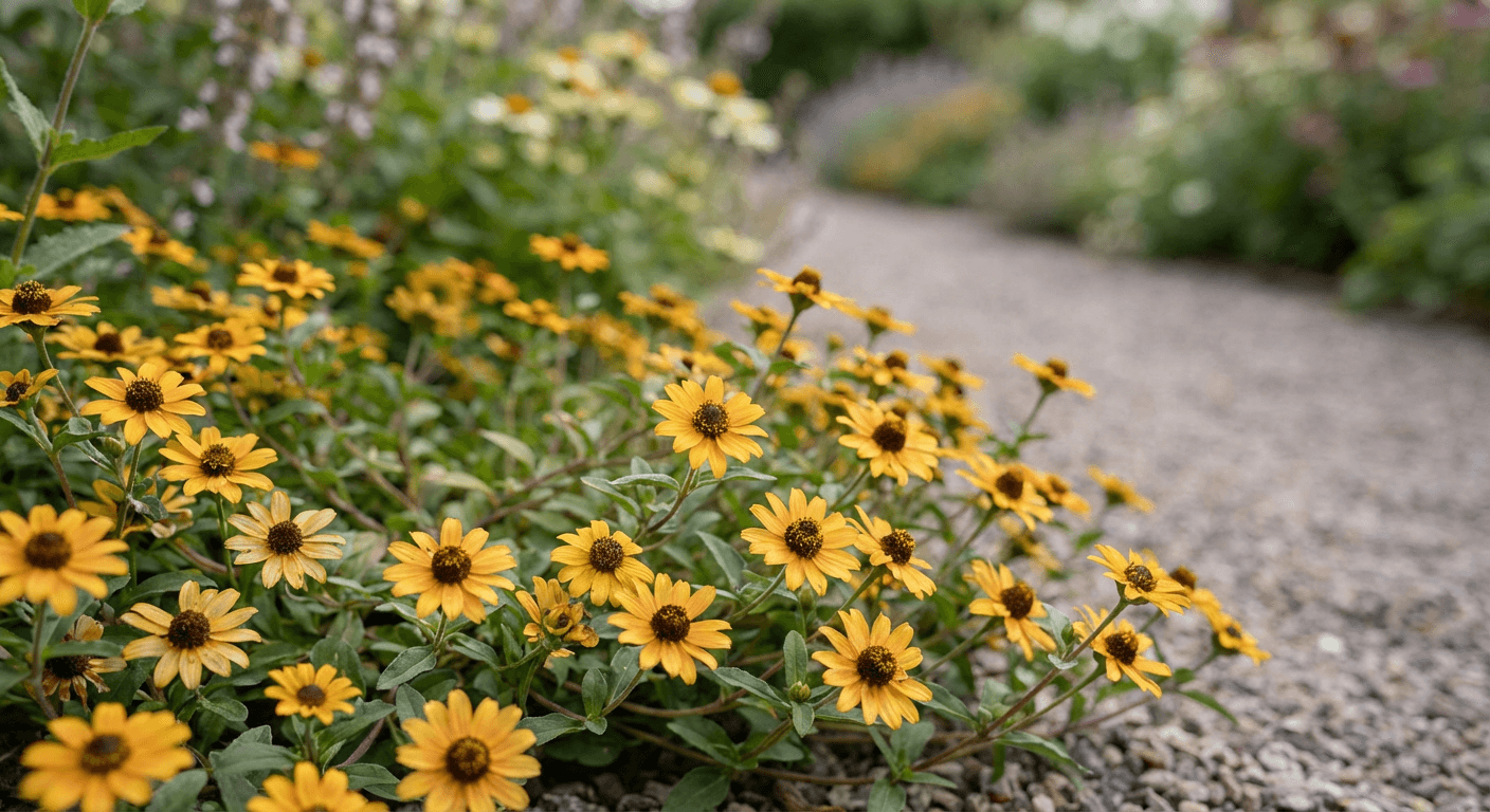 Husarknappar – solgul sommarblomma för krukor och rabatter