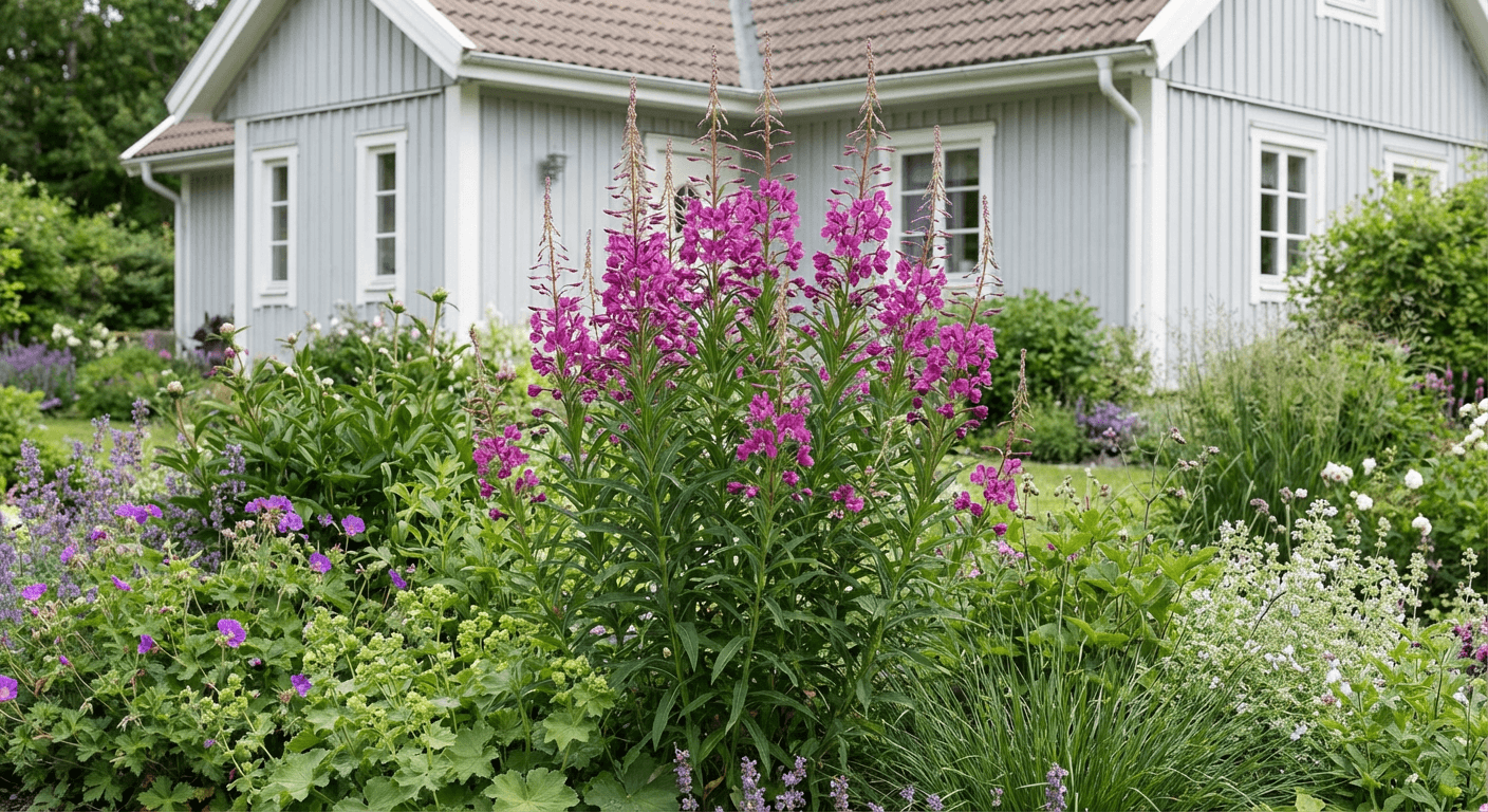 Mjölke – tålig perenn med rosa blomspiror