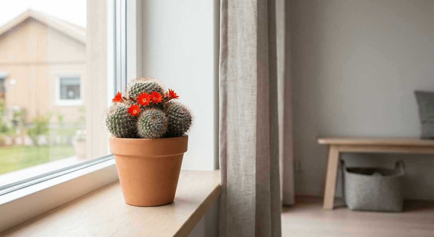 Klotkaktus – blomstrande krukväxt för soliga fönster