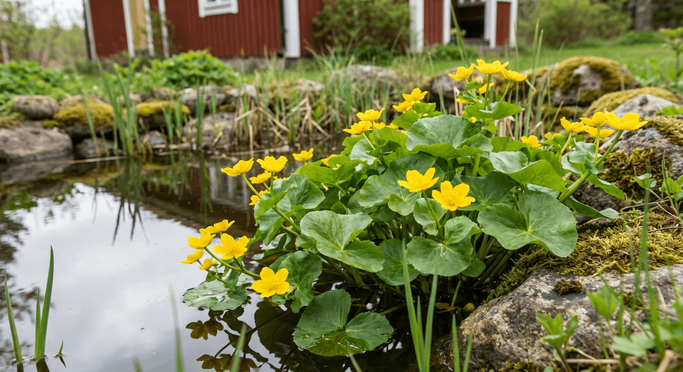 Kabbleka – gul vårblommare för fuktiga lägen