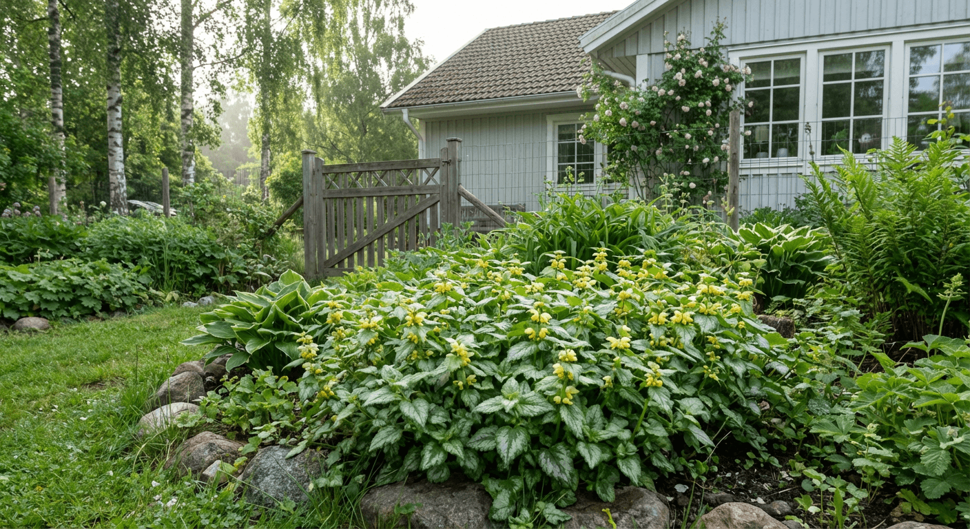 Gulplister – silvermönstrade blad för skuggiga lägen