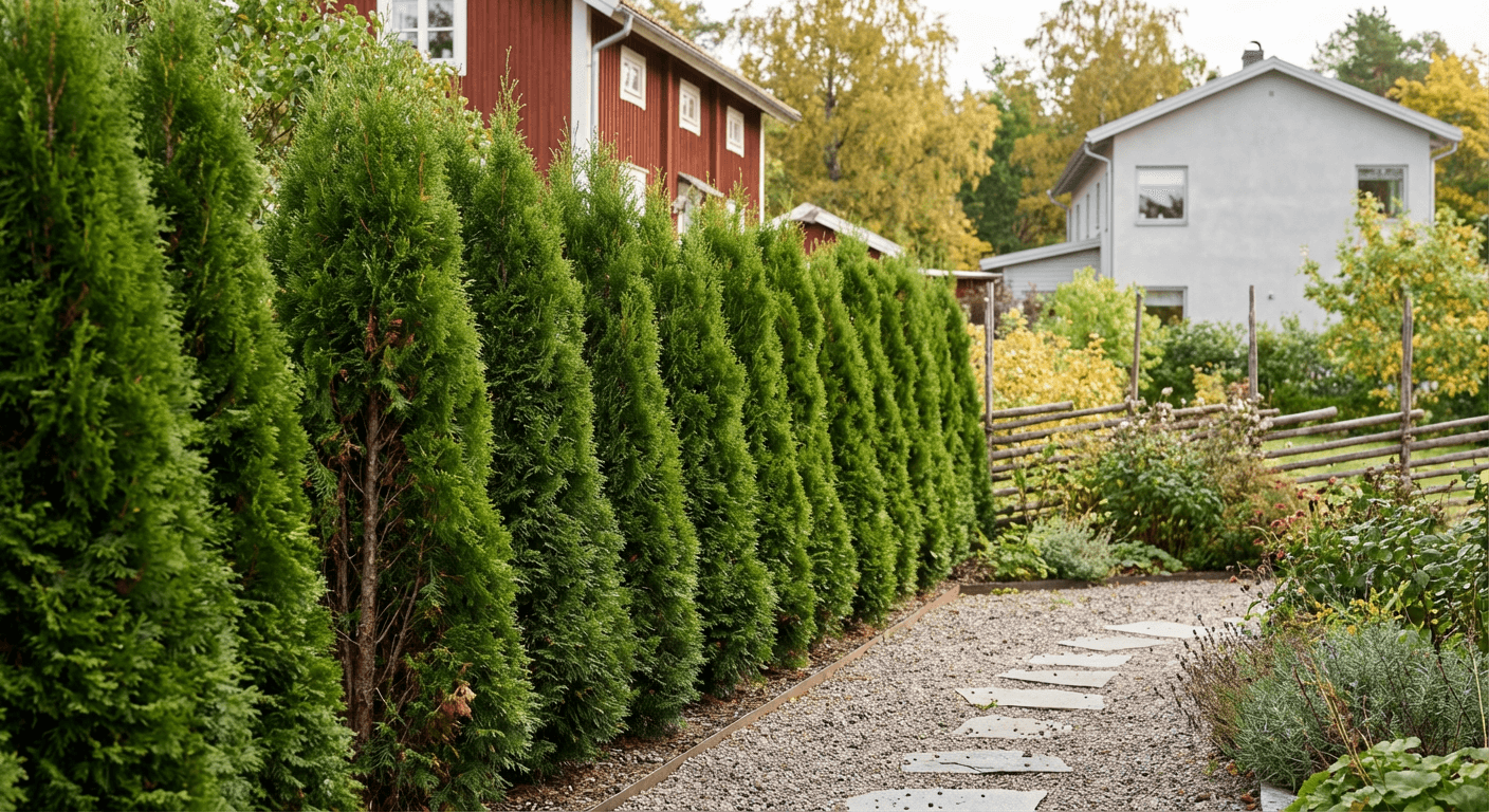 Tuja – plantera och sköta häcken
