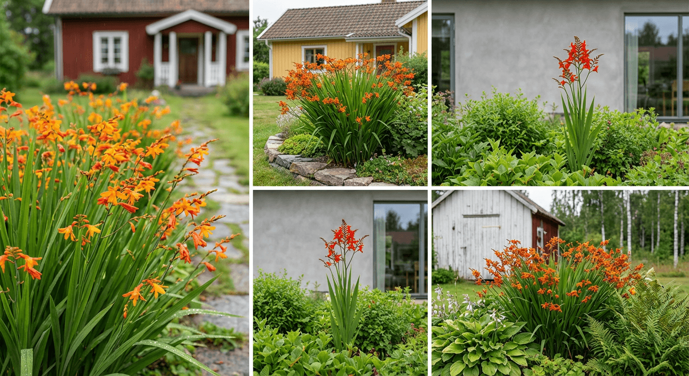 Montbretia – orange blommor från juli till september