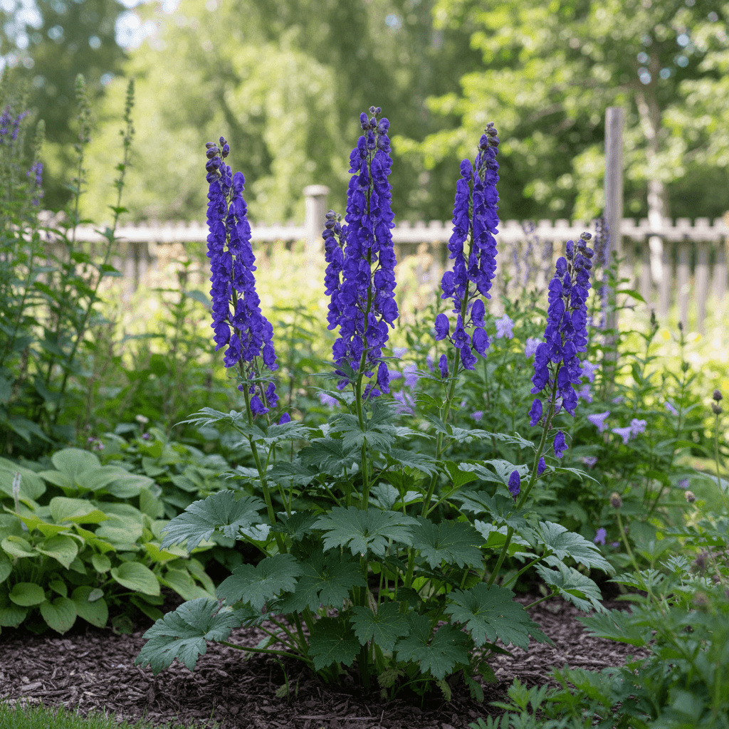 Äkta stormhatt – högsommarblomare för rabatt