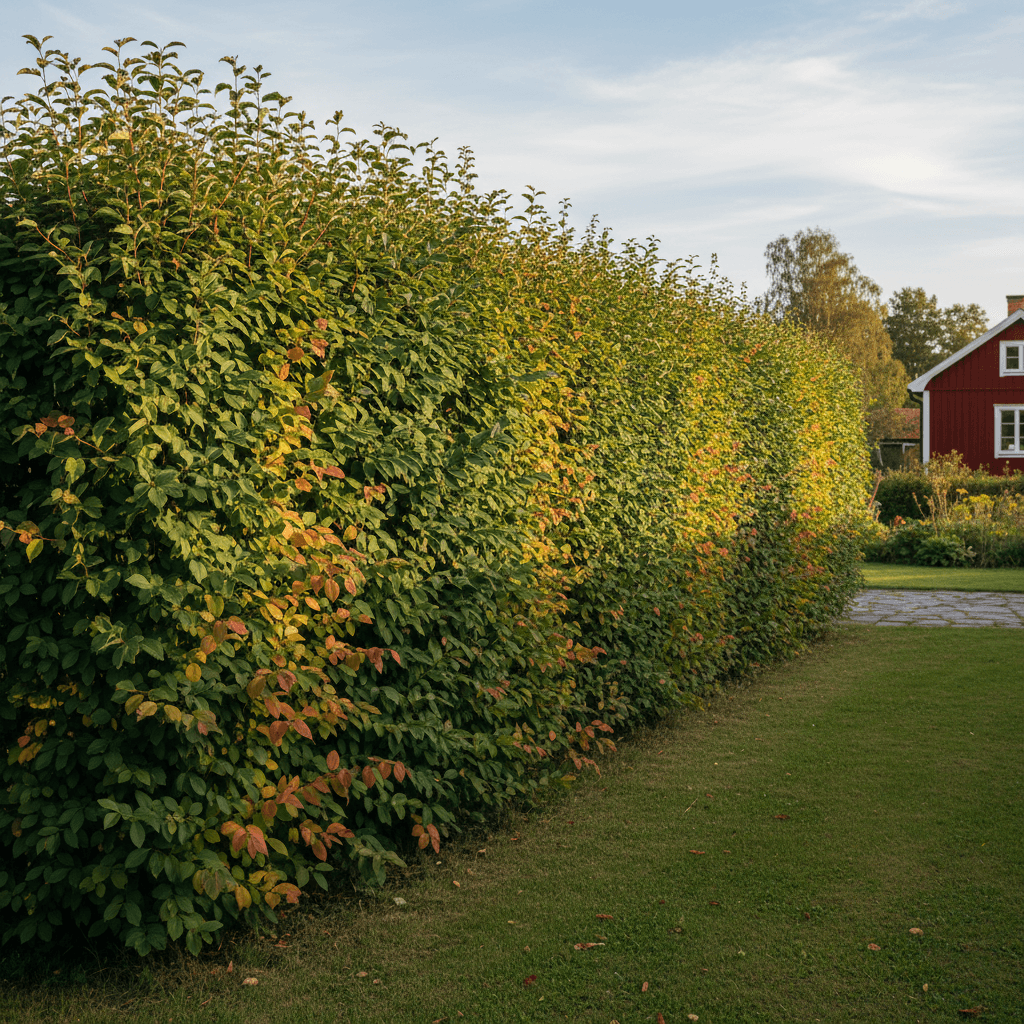 Prakthäggmispel – vårblommande buske med höstfärg