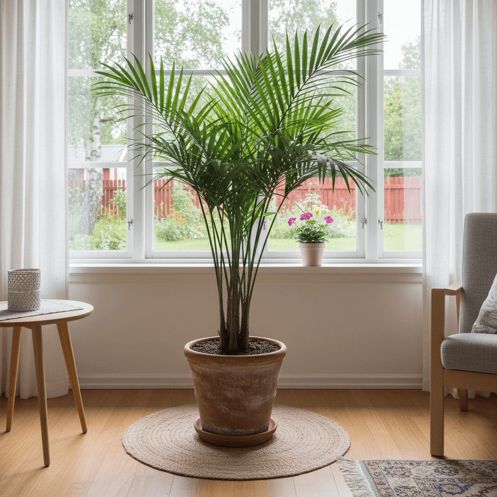 Betelpalm – elegant krukväxt för ljusa rum