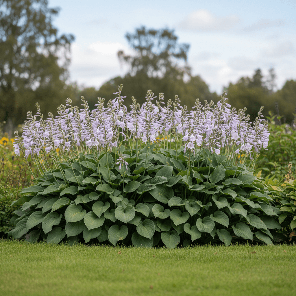 Daggfunkia – skuggväxt med blådaggiga blad