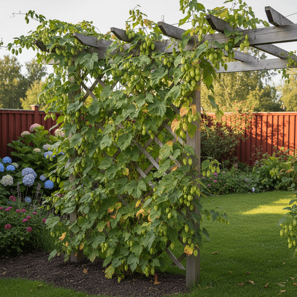 Humle – klätterväxt för pergola och skörda