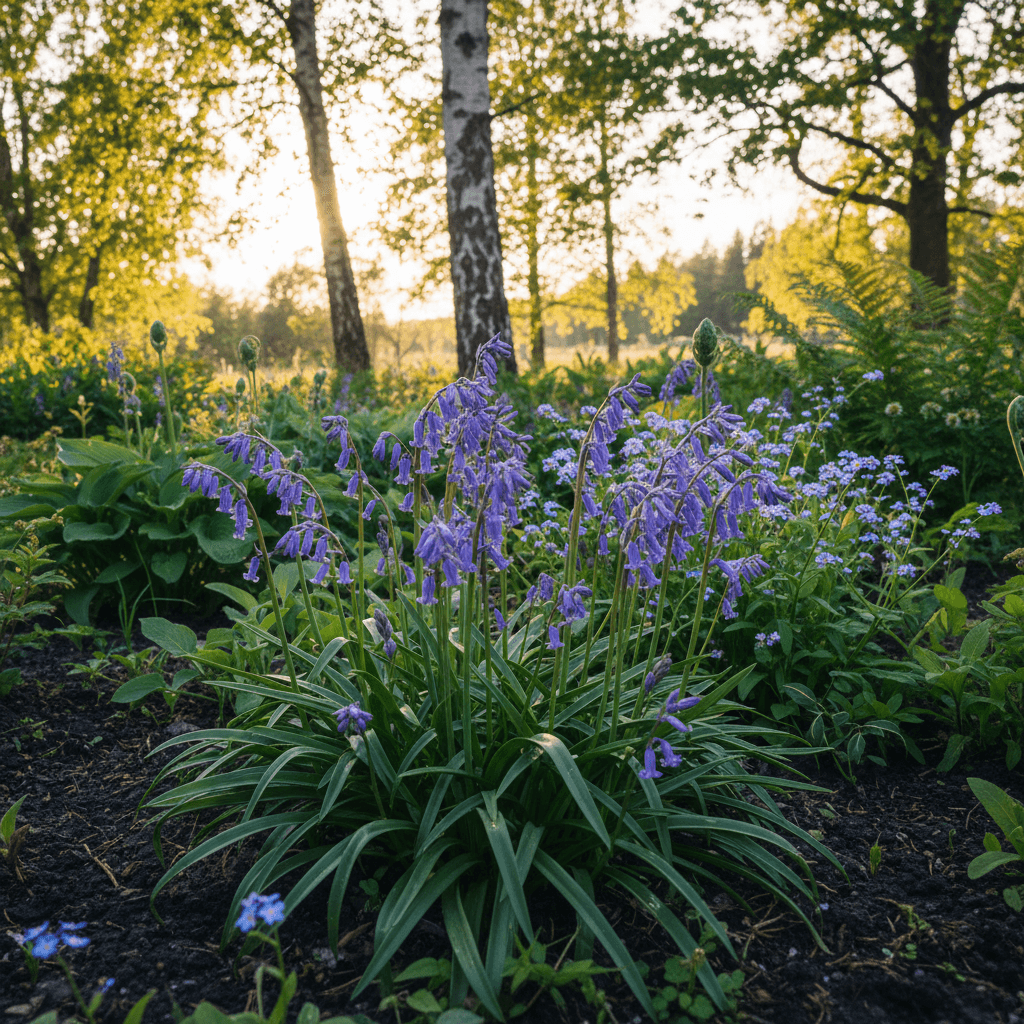 Engelsk klockhyacint – blå vårblommor i skuggan