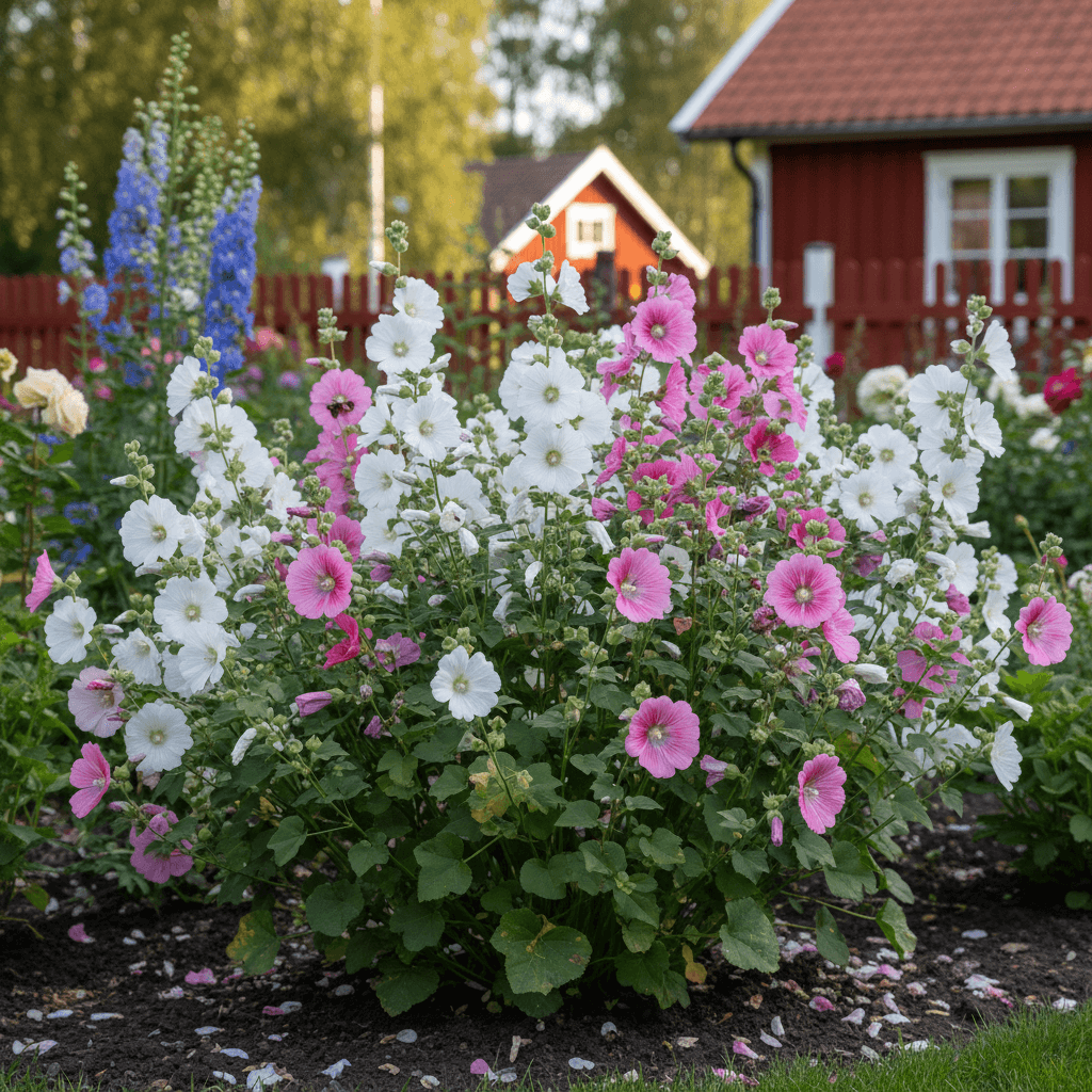 Sommarmalva – så odlar du denna färgstarka sommarblomma