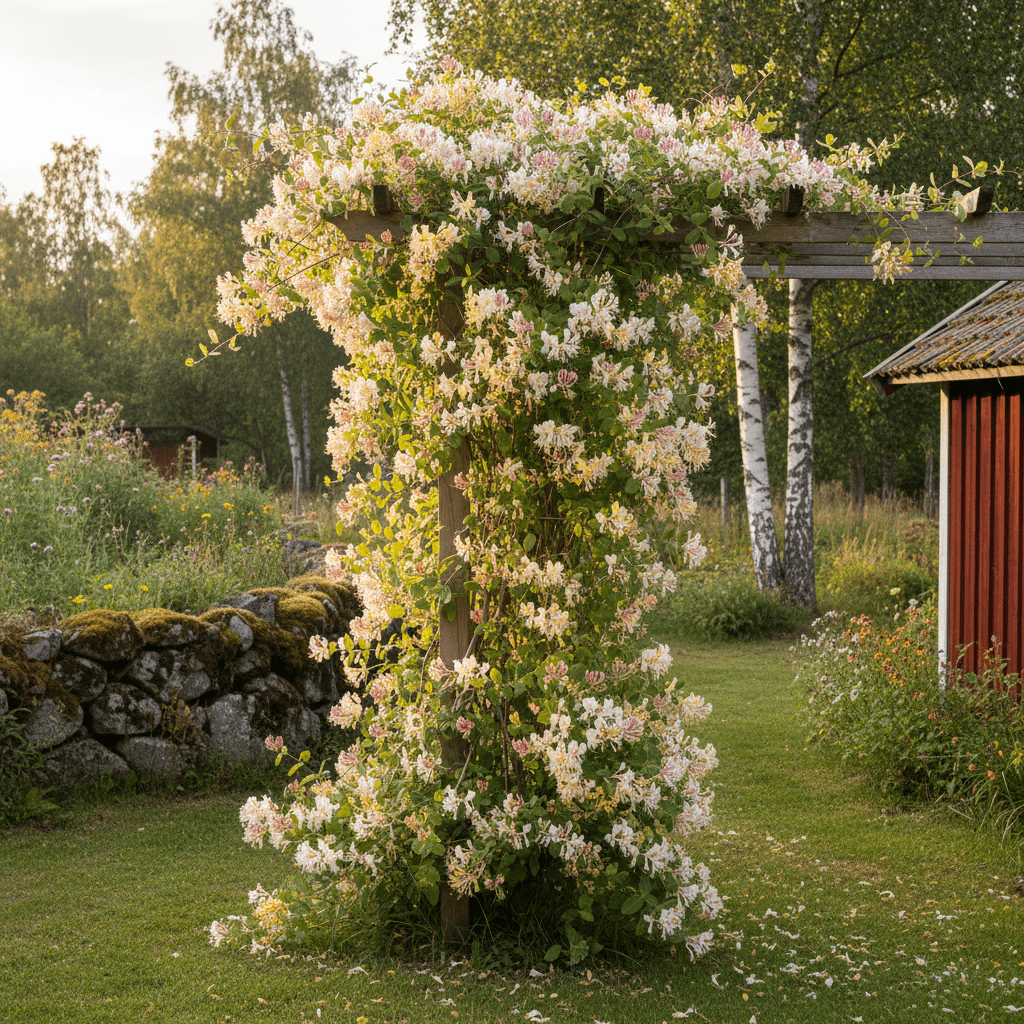 Vildkaprifol – doftande klätterväxt för spalje
