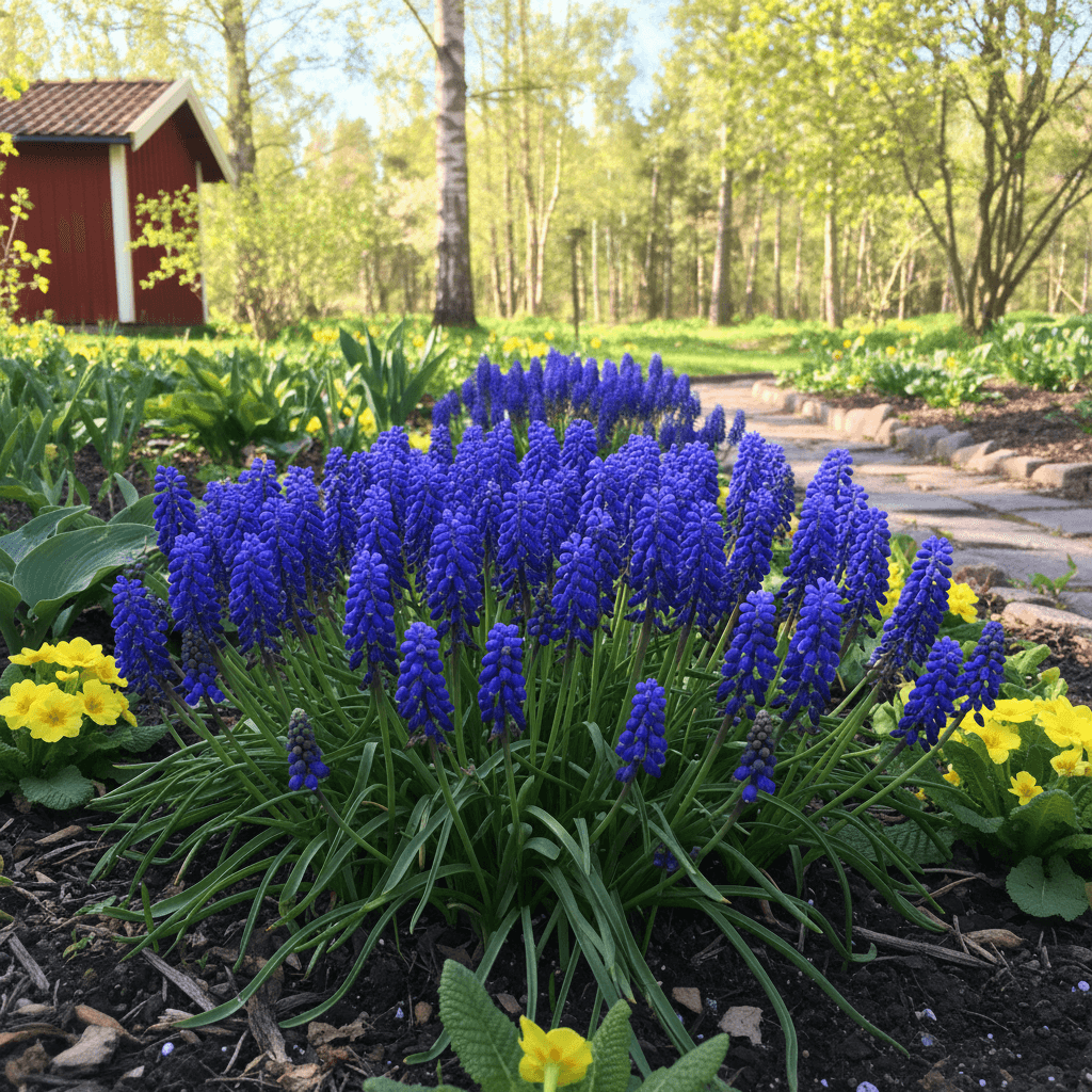 Armenisk pärlhyacint – blå vårblommare