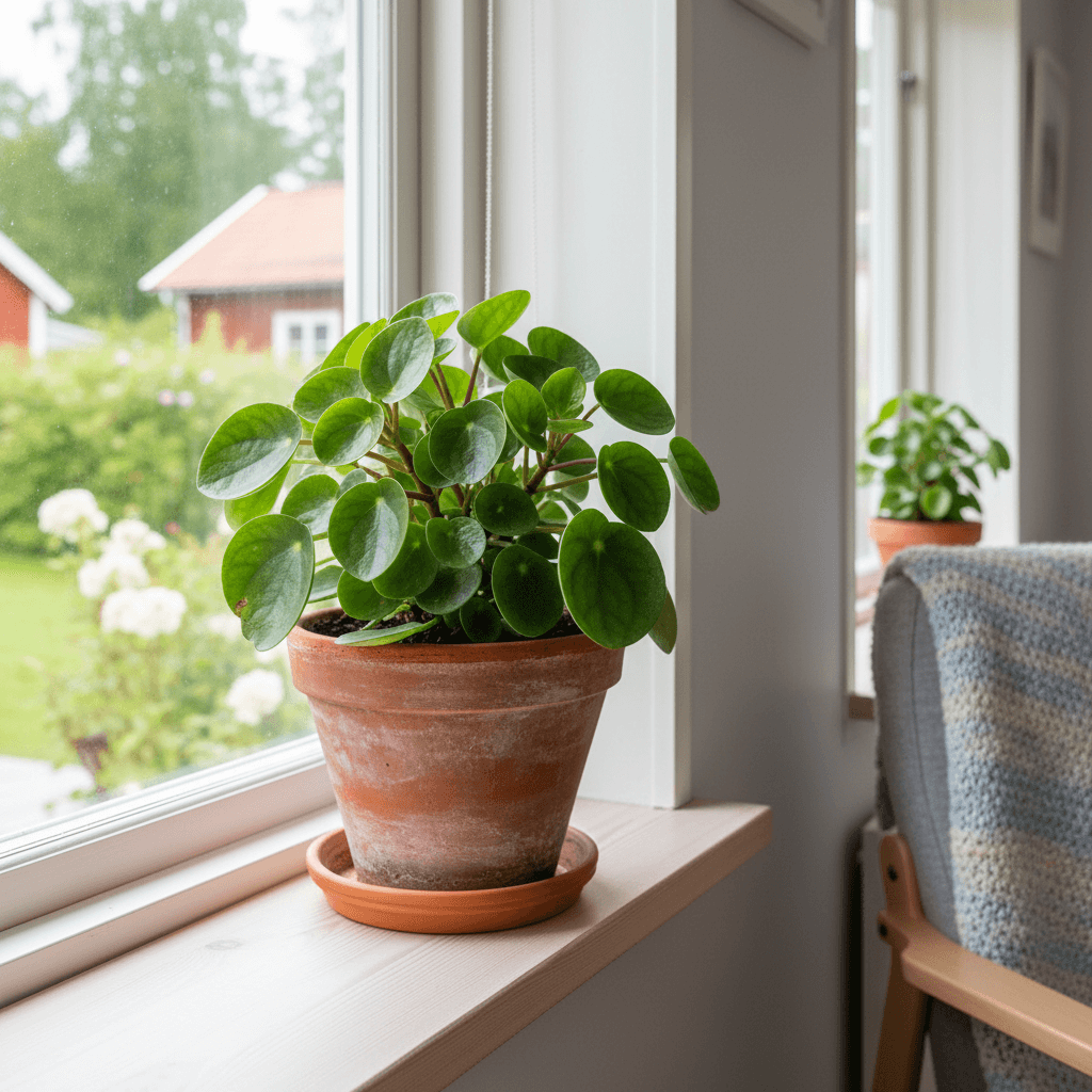 Fredsgrönska – krukväxt med glansiga blad