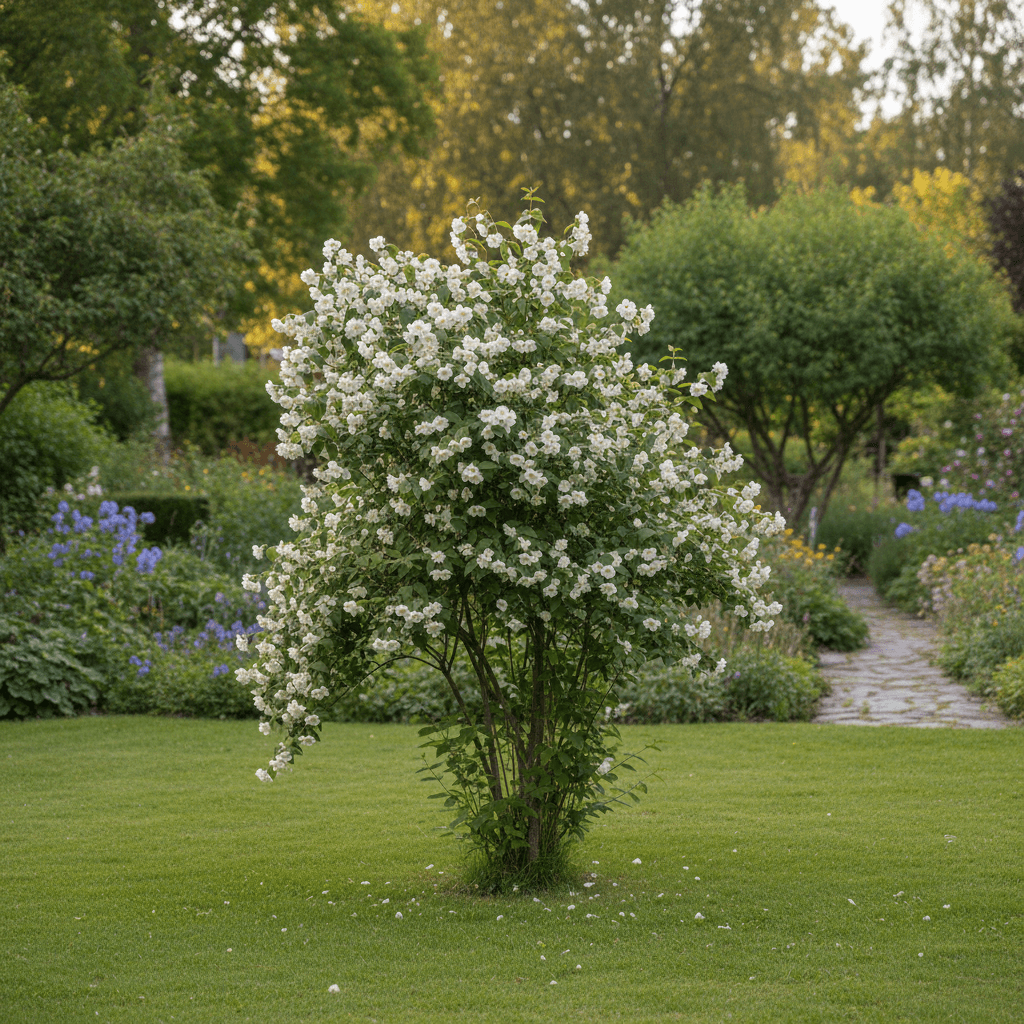 Doftschersmin – blomning och doft i juni–juli