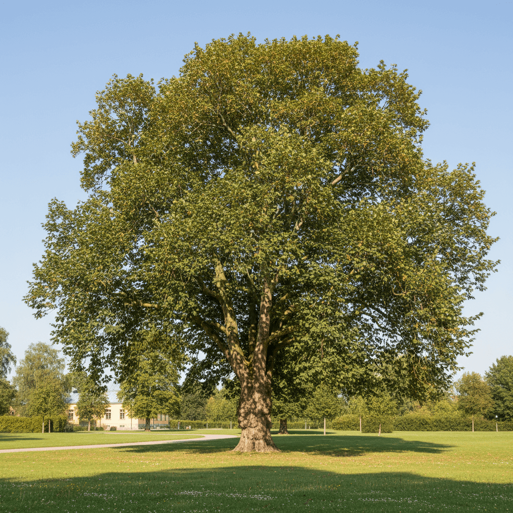 Platan – park- och alléträd med flagande bark
