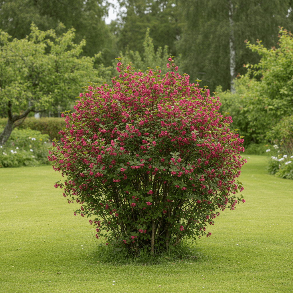 Blodrips – härdig buske med rosa blomklasar