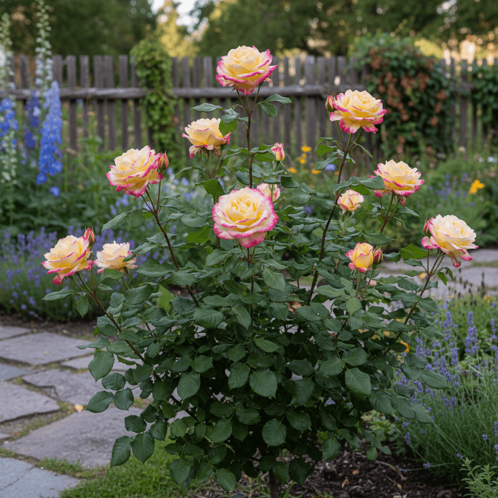 Ros 'Peace' – blomning från juni till oktober