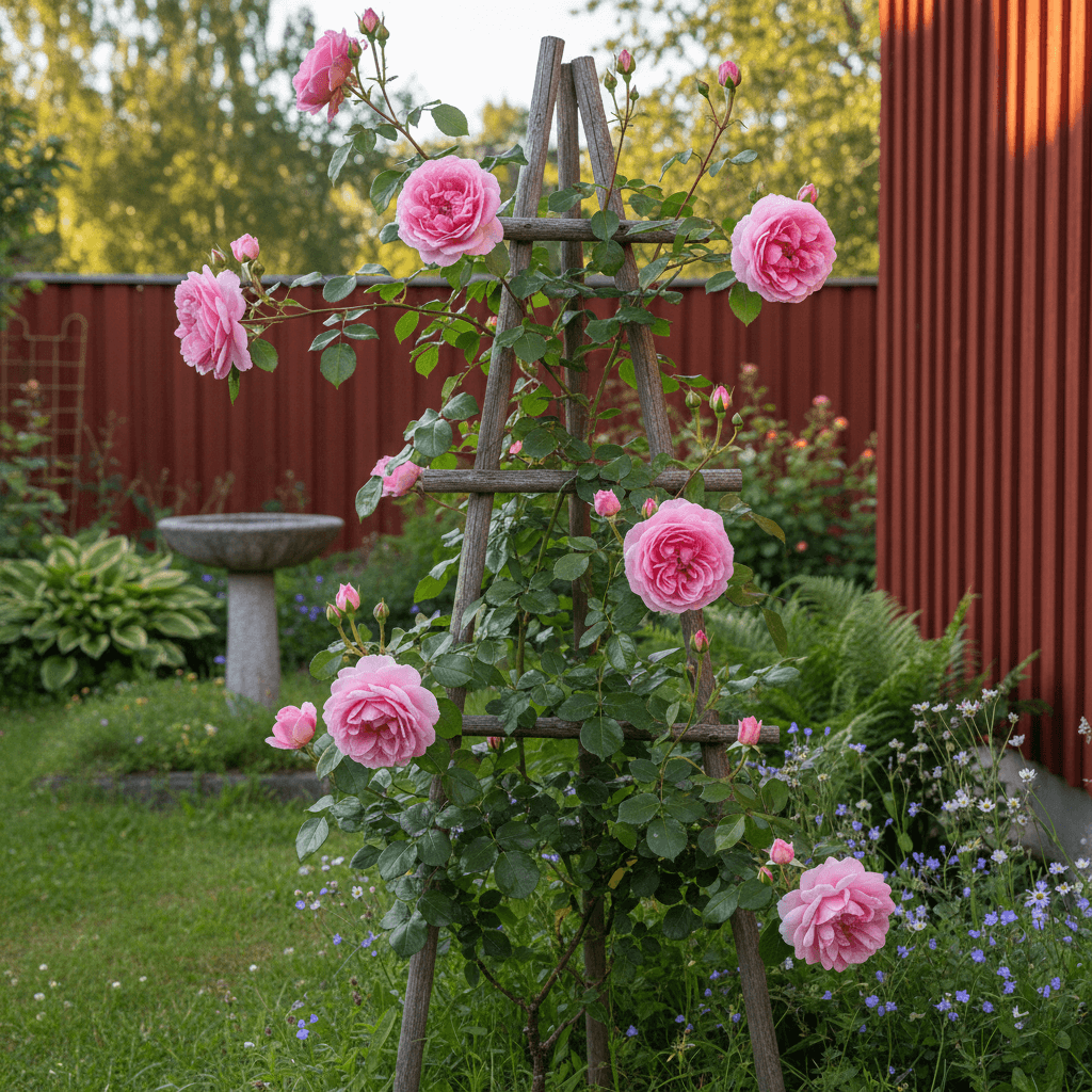 Rosen 'Queen Elizabeth' – blommar från juni till oktober