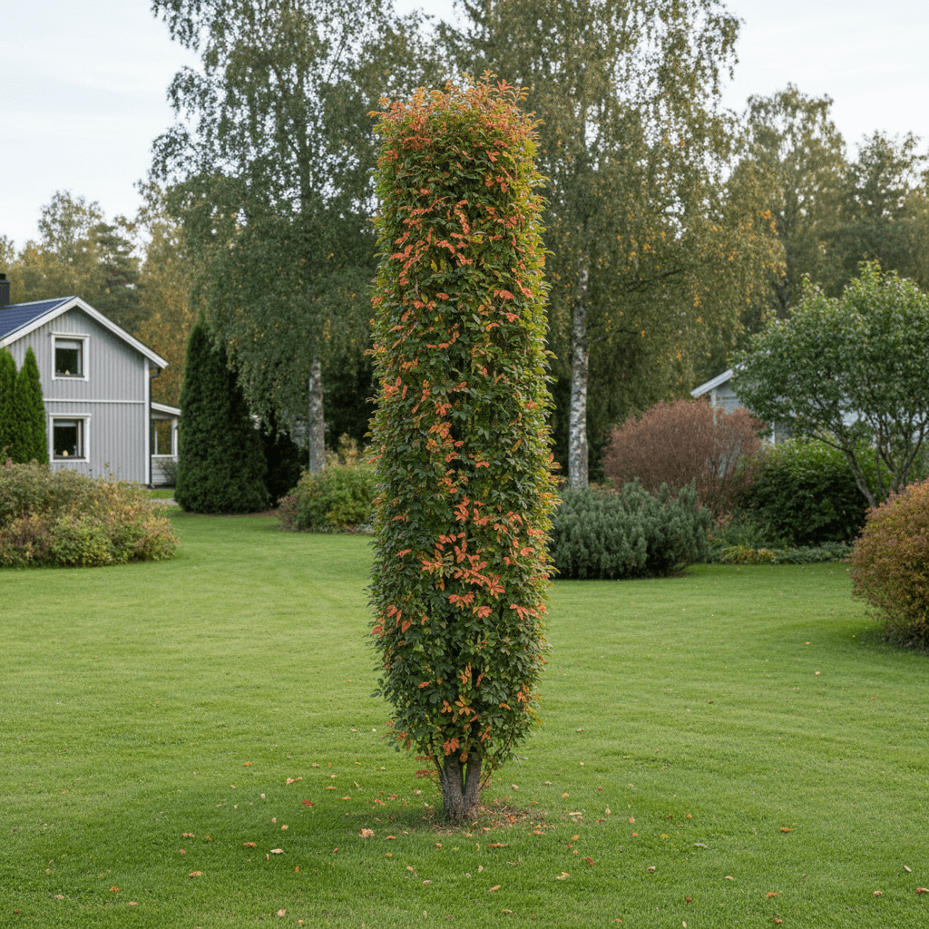 Pelarris – smalväxande rönn för trädgårdsrum
