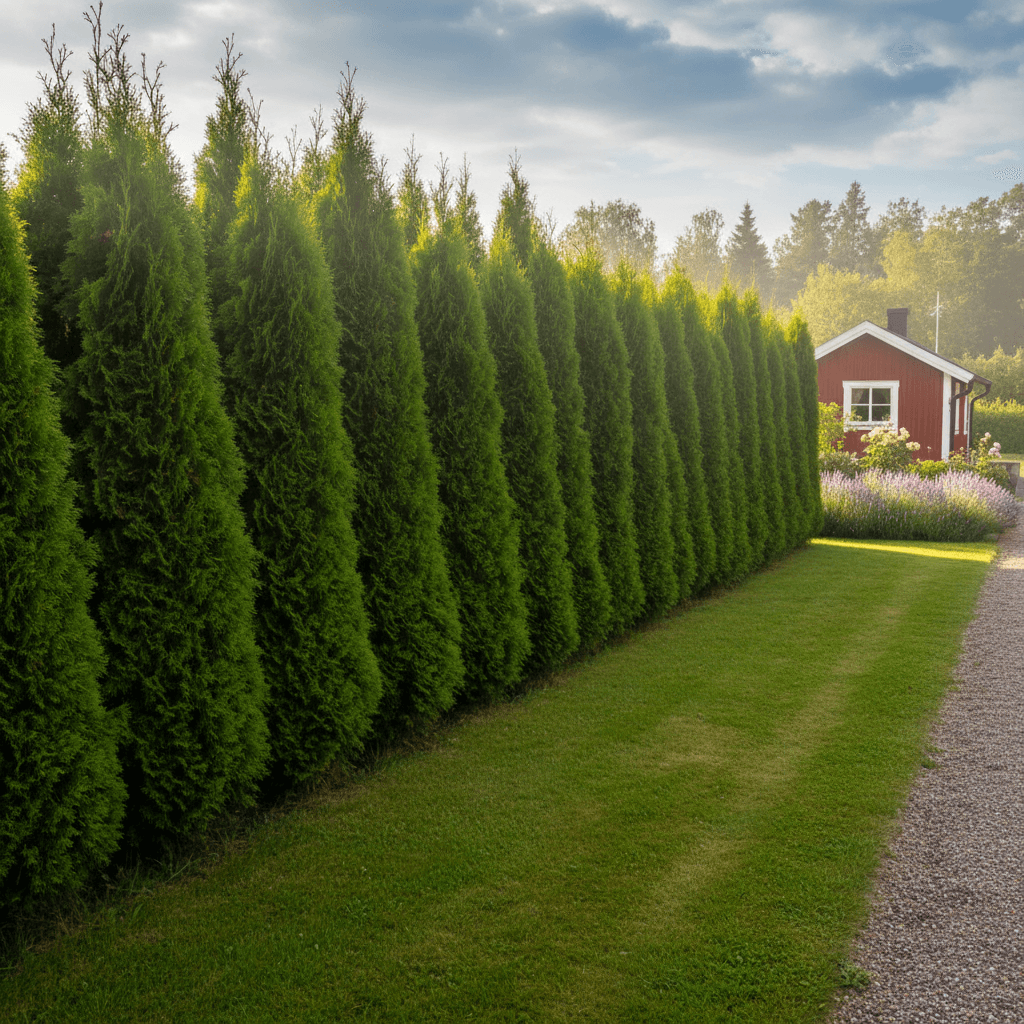 Tuja 'Smaragd' – långsamväxande häckväxt