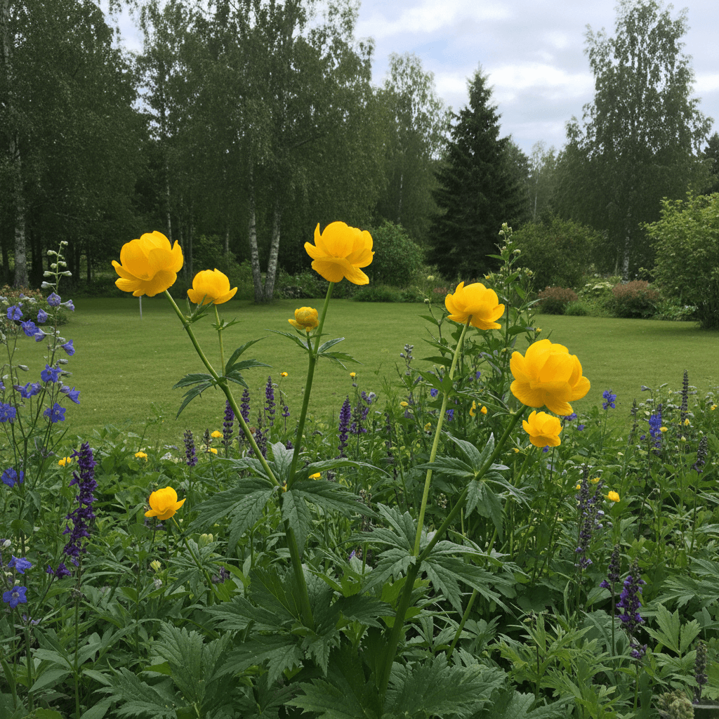Kinesisk smörboll – orange sommarjuvel