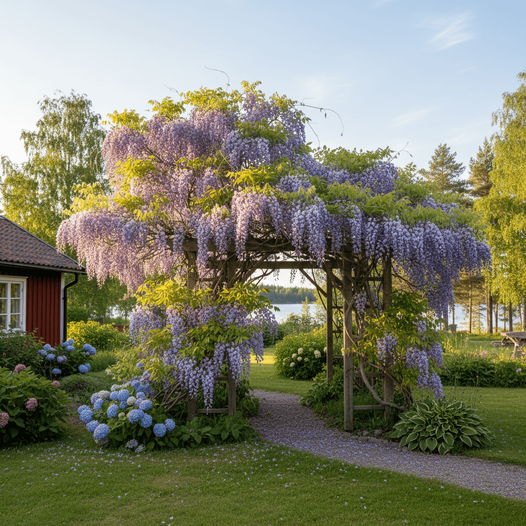 Blåregn – kraftig klätterväxt med spektakulär blomning