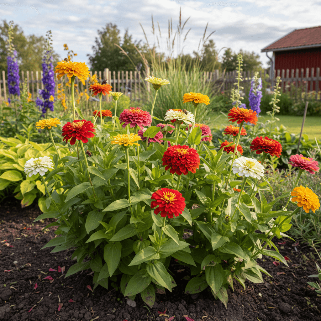 Zinnia – färgstark sommarblomma från juli till frost